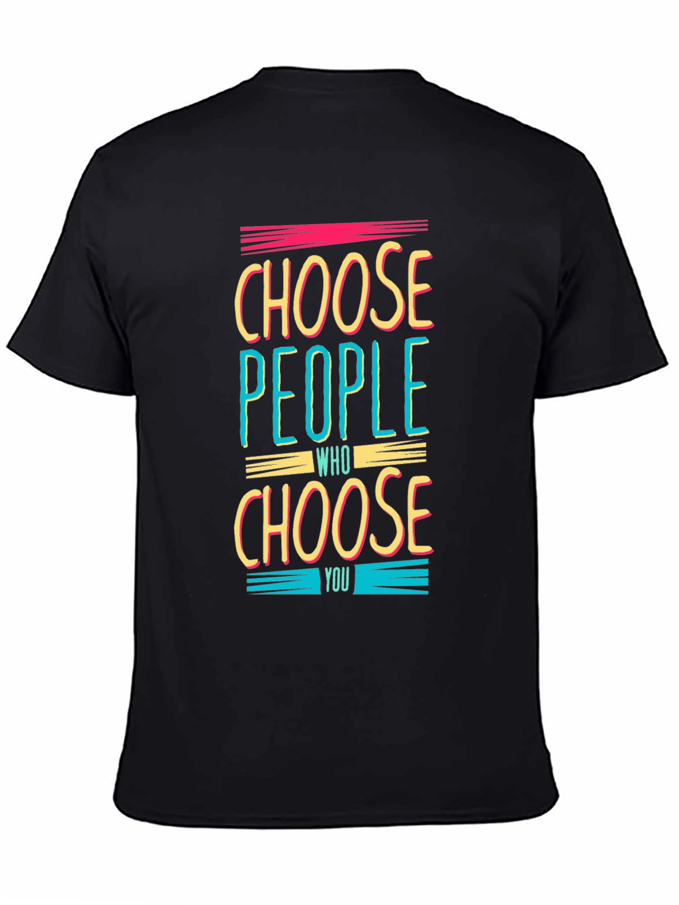Black Choose People Graphic T-Shirt view 4