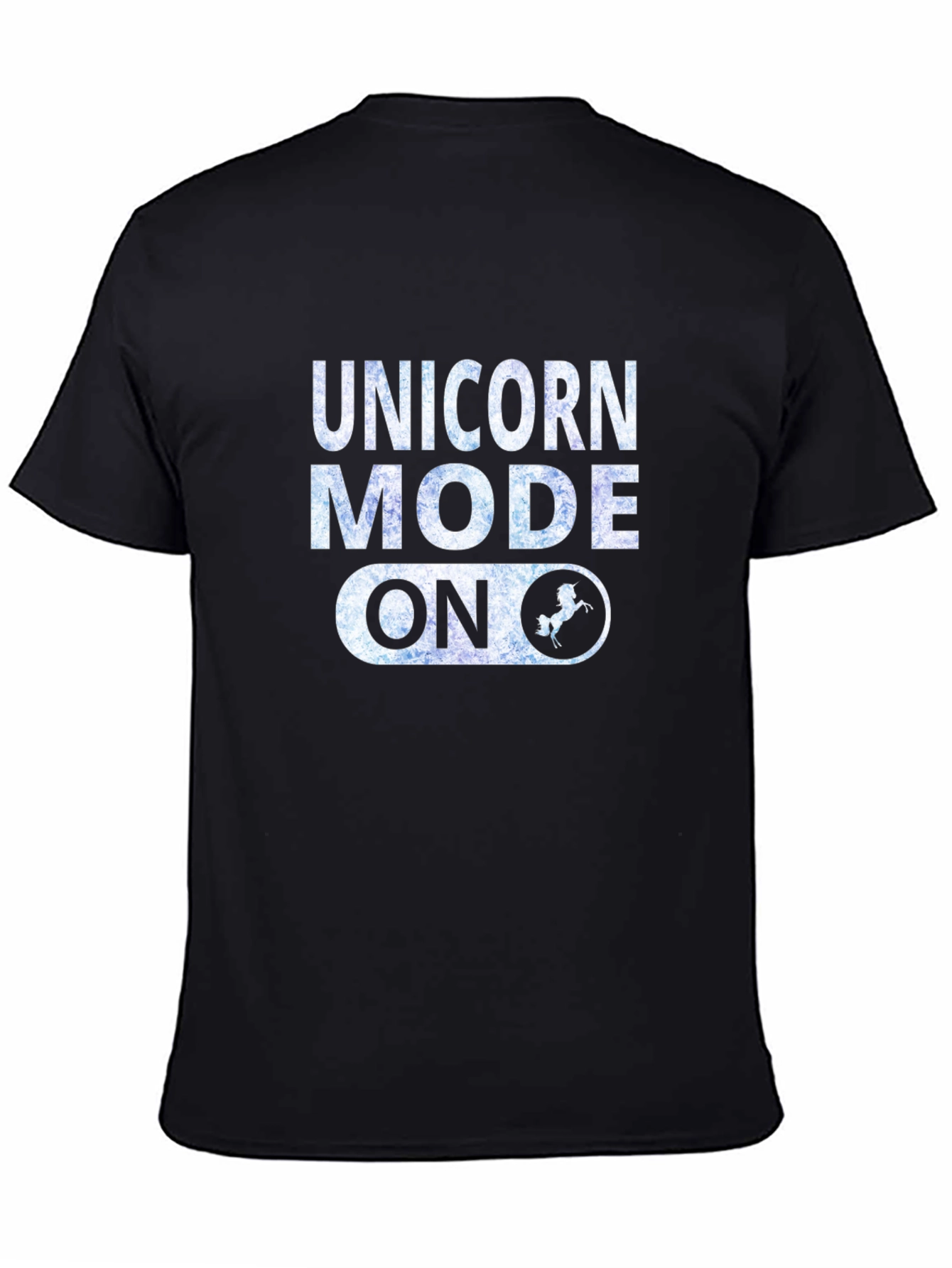 Black Unicorn Mode On Graphic T-Shirt view 4