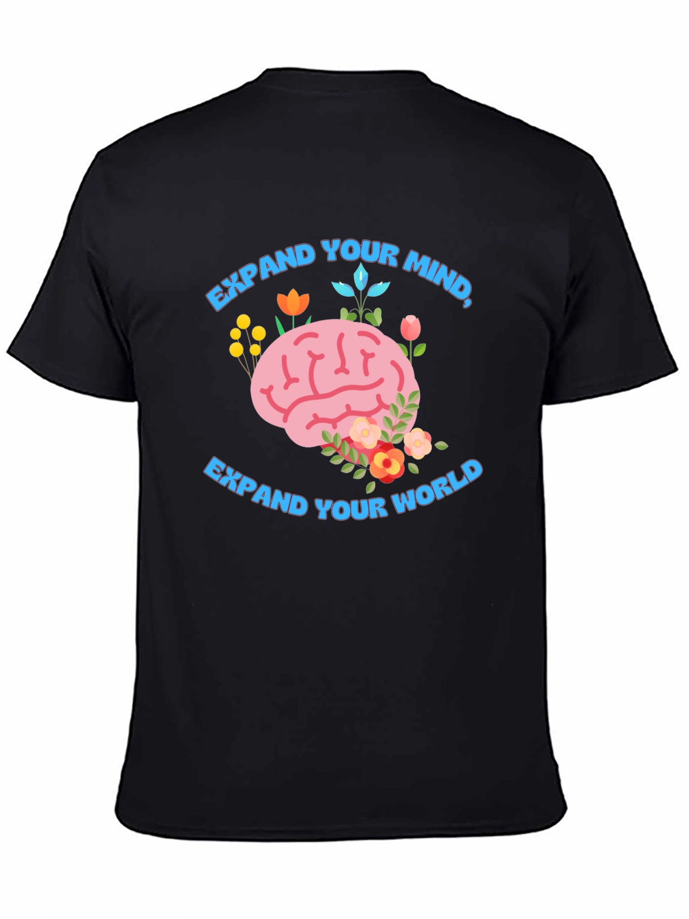Black Expand Your Mind T-Shirt view 4
