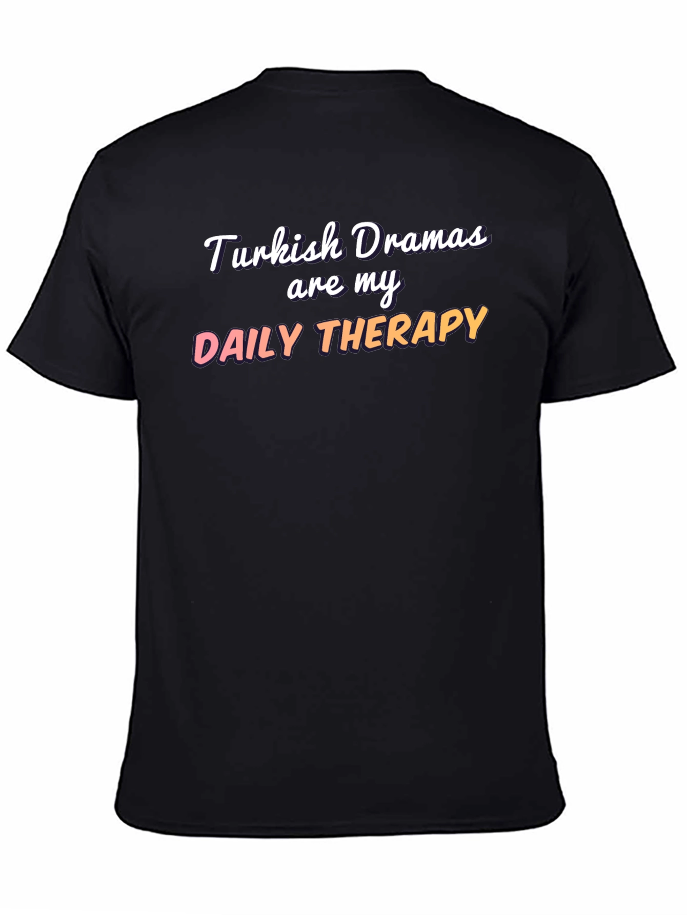 Black Turkish Drama Therapy Tee view 4
