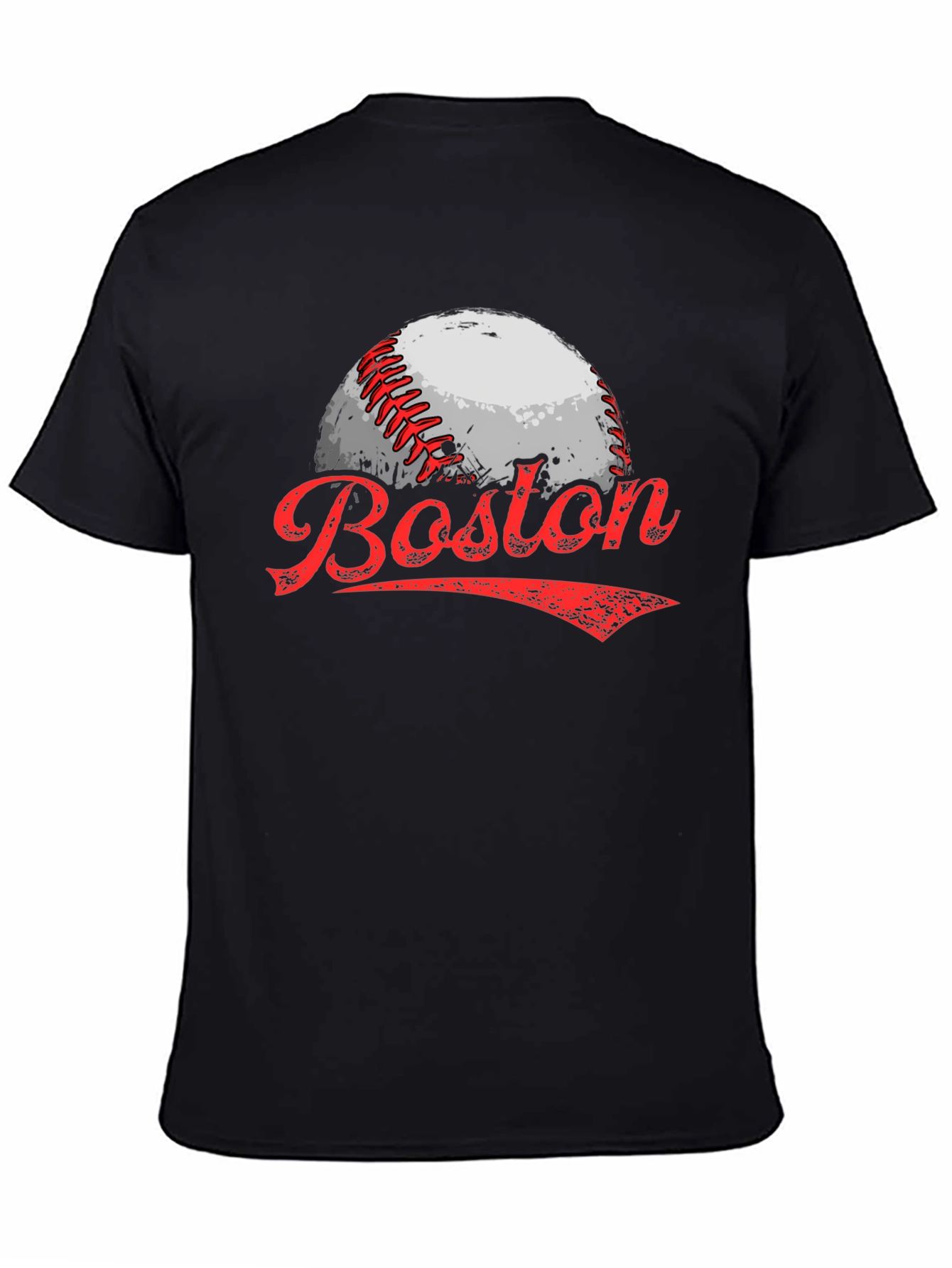 Black Boston Baseball Graphic Tee view 4
