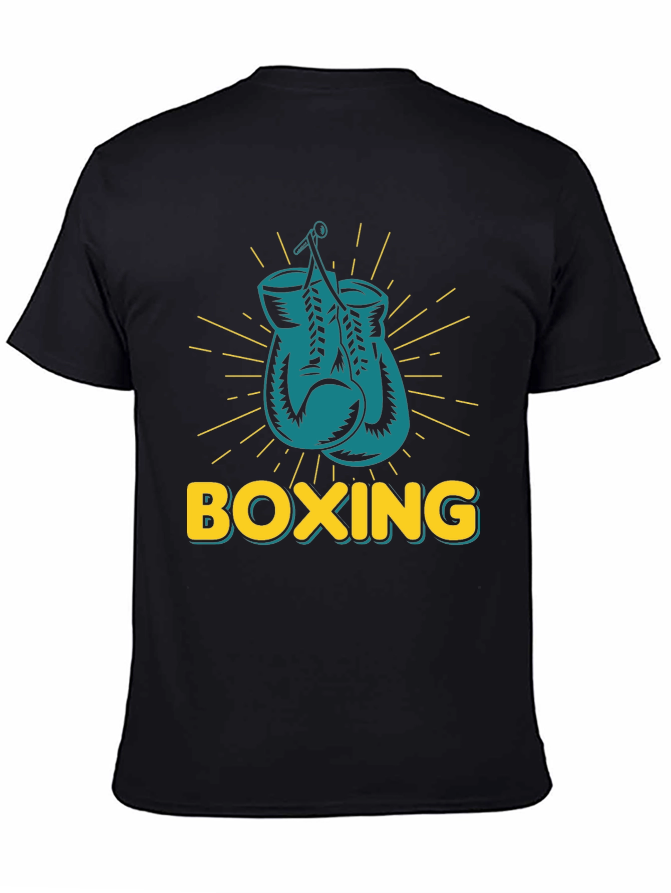 Black Boxing Gloves Graphic Tee - Punch Out Style! view 4