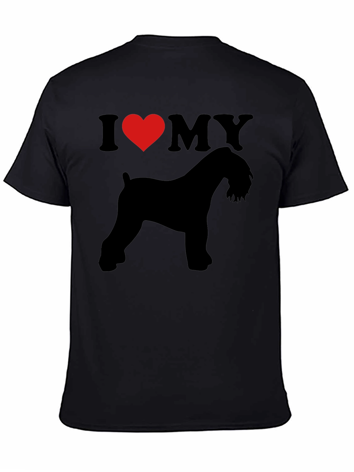 I Heart My Dog T-Shirt - Black Dog Lover Tee - 4