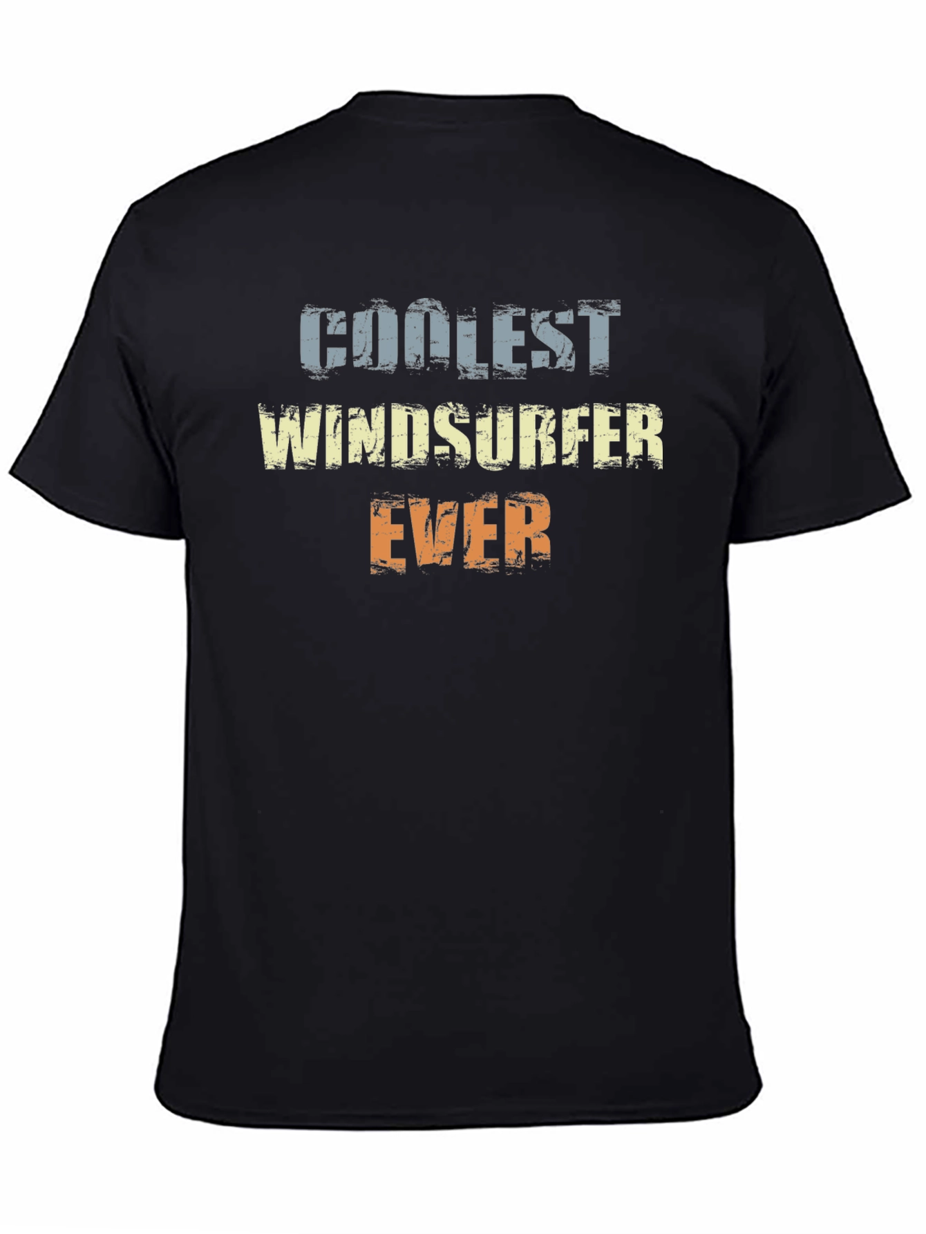 Black Coolest Windsurfer Ever T-Shirt view 4