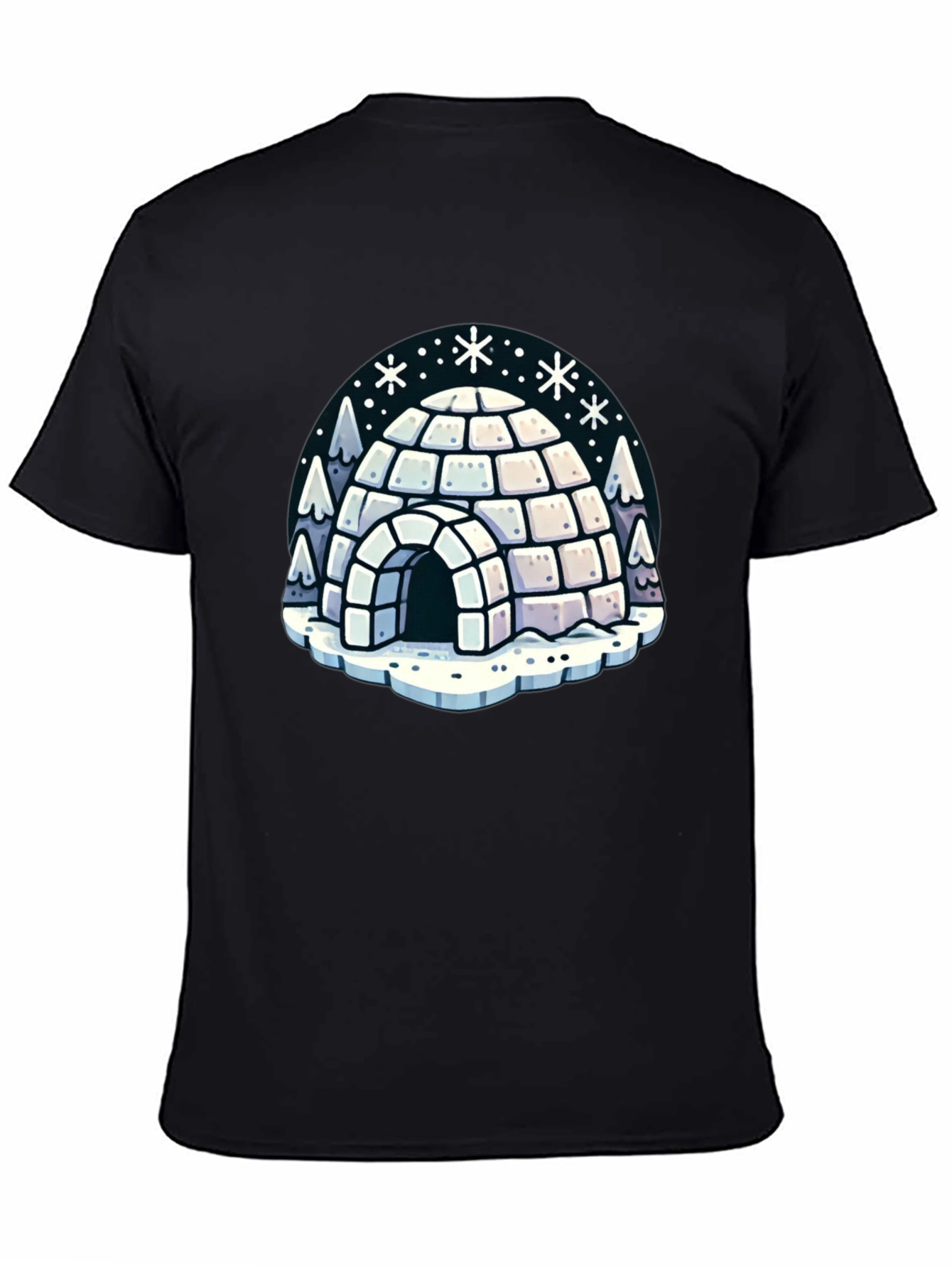 Black Igloo Graphic Tee - Winter Fun view 4