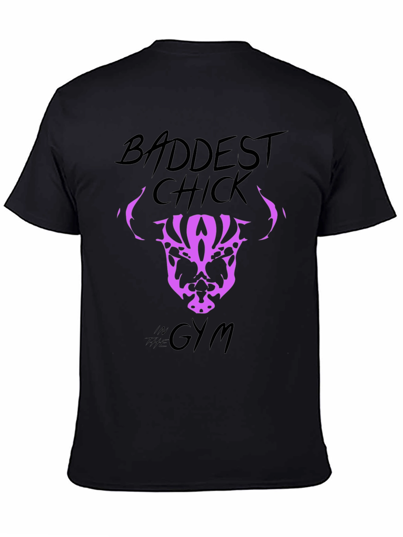 Baddest Chick in the Gym Graphic T-Shirt - 4