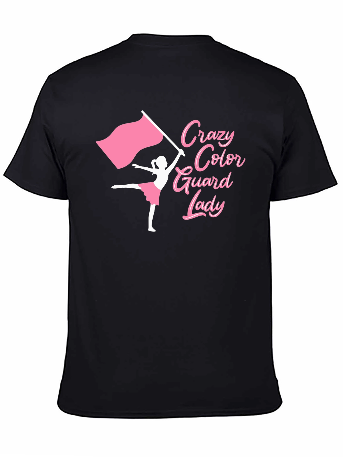 Black Crazy Color Guard Lady T-Shirt view 4
