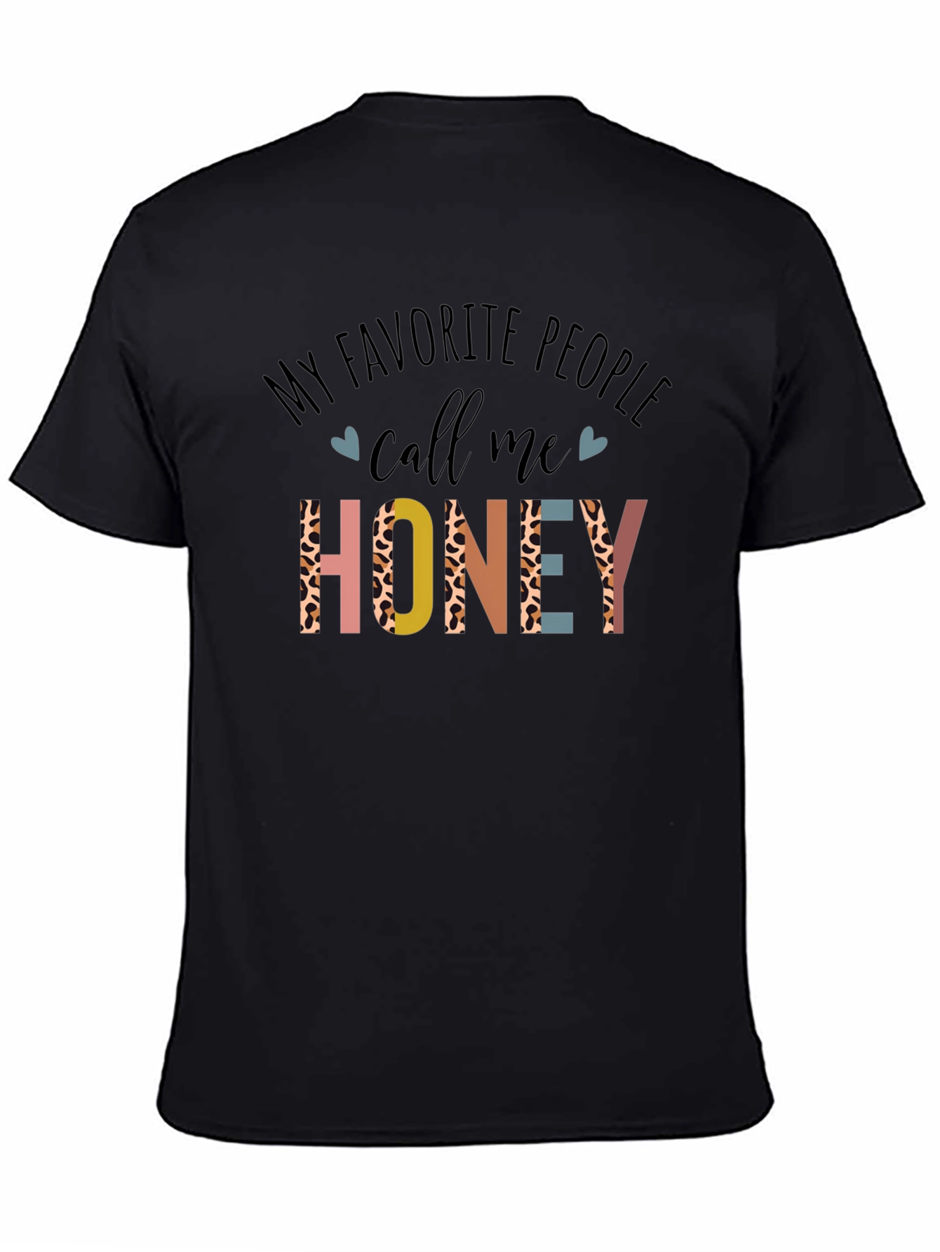 Black My Favorite People Call Me Honey Graphic Tee view 4