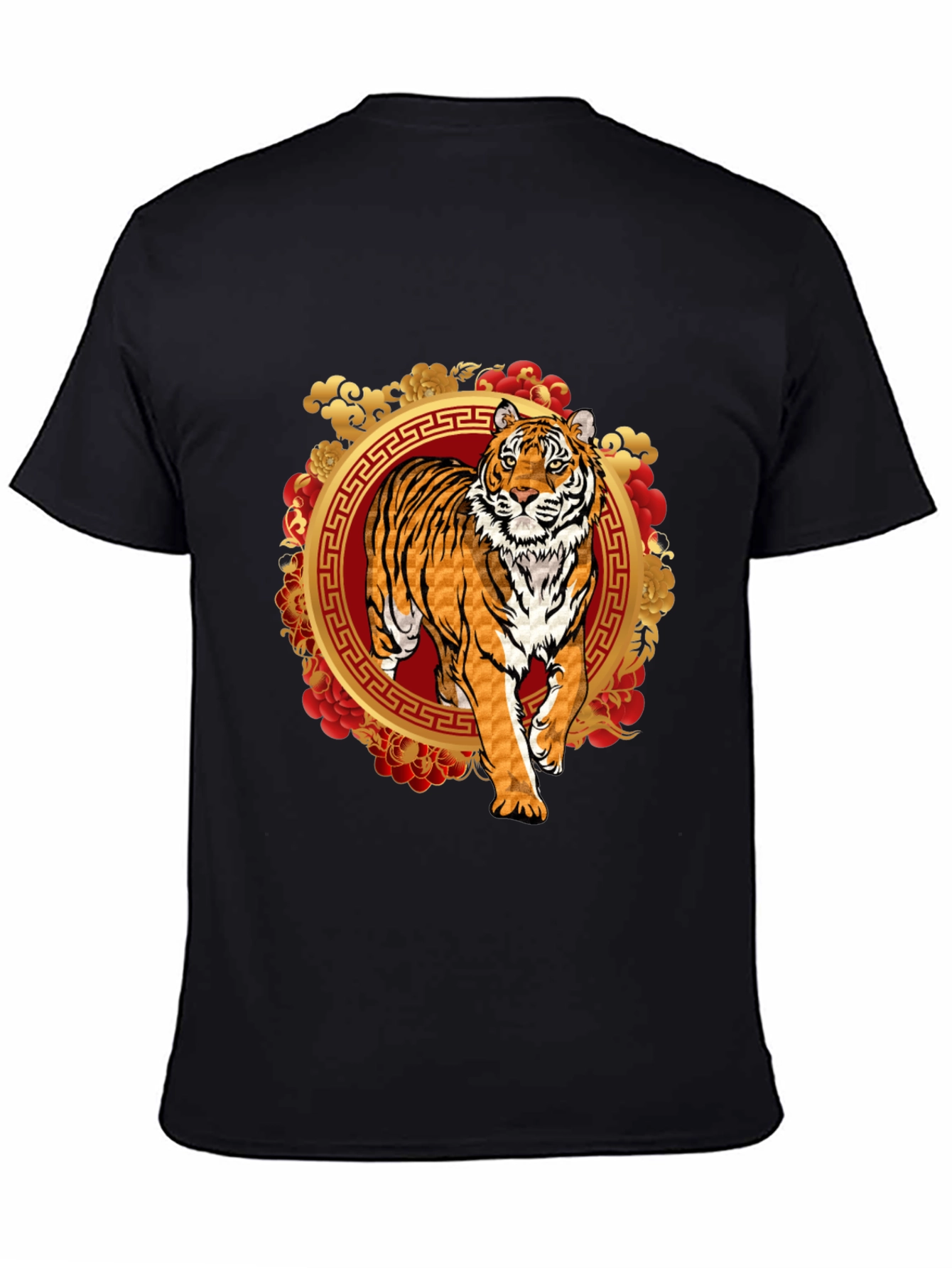 Black Year of the Tiger Graphic Tee view 4