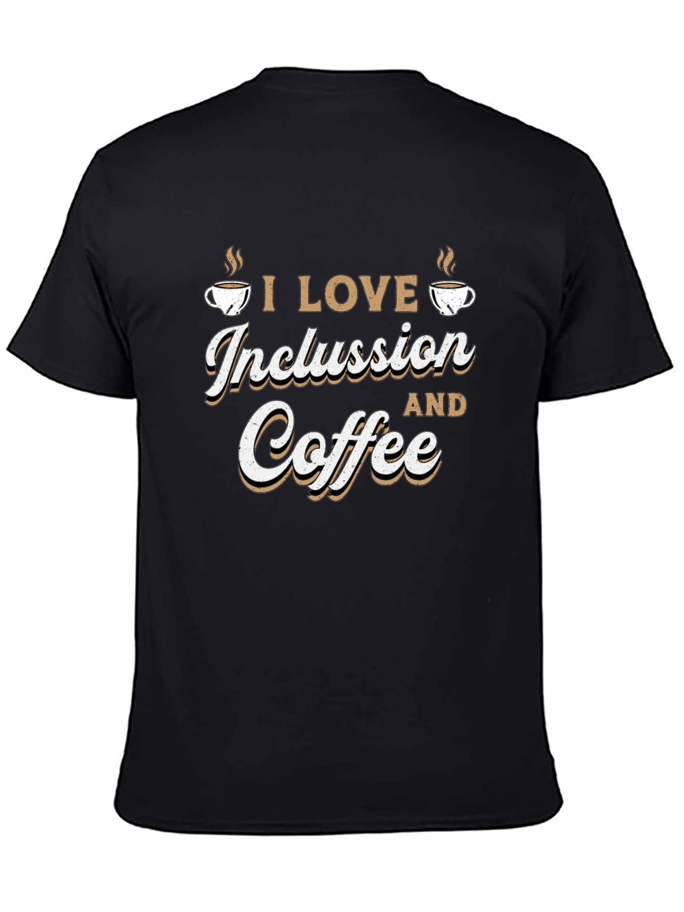 Black Inclusion and Coffee Graphic Tee view 4
