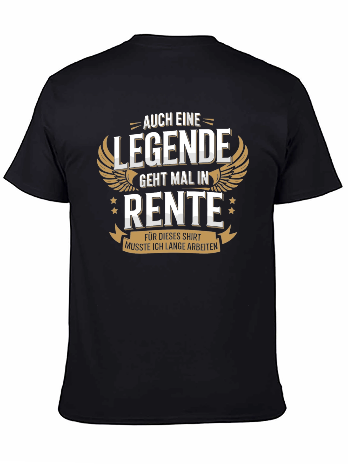 Black Legend Retirement T-Shirt:  Auch Eine Legende Geht Mal In Rente view 4