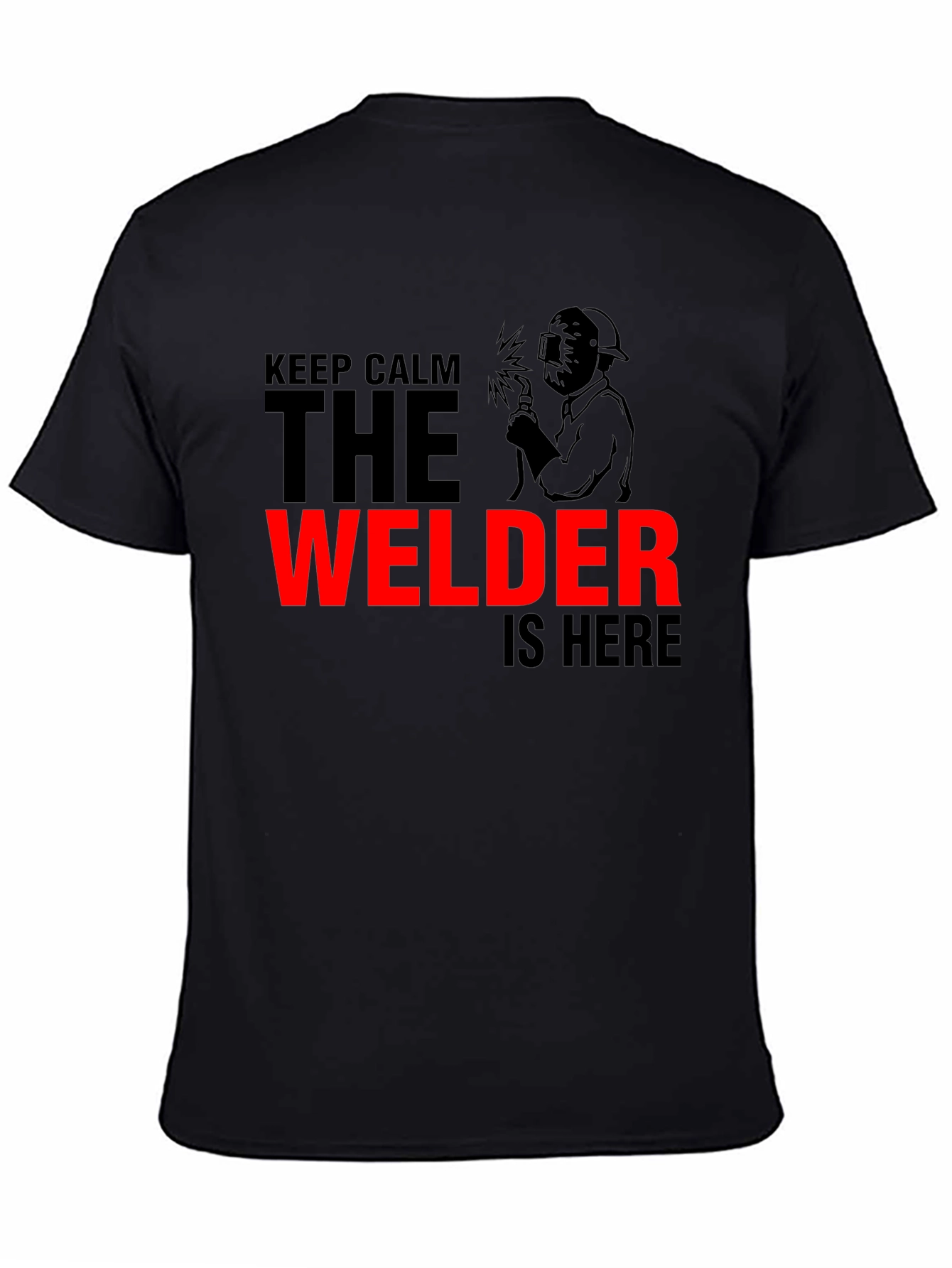 Keep Calm Welder Graphic Tee - Black - 4