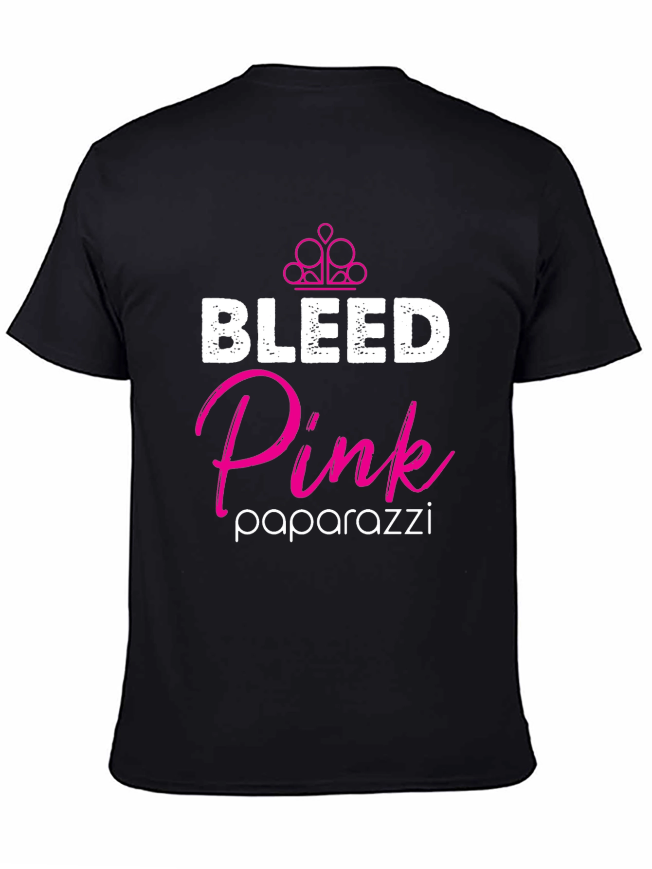 Black Bleed Pink Paparazzi T-Shirt view 4