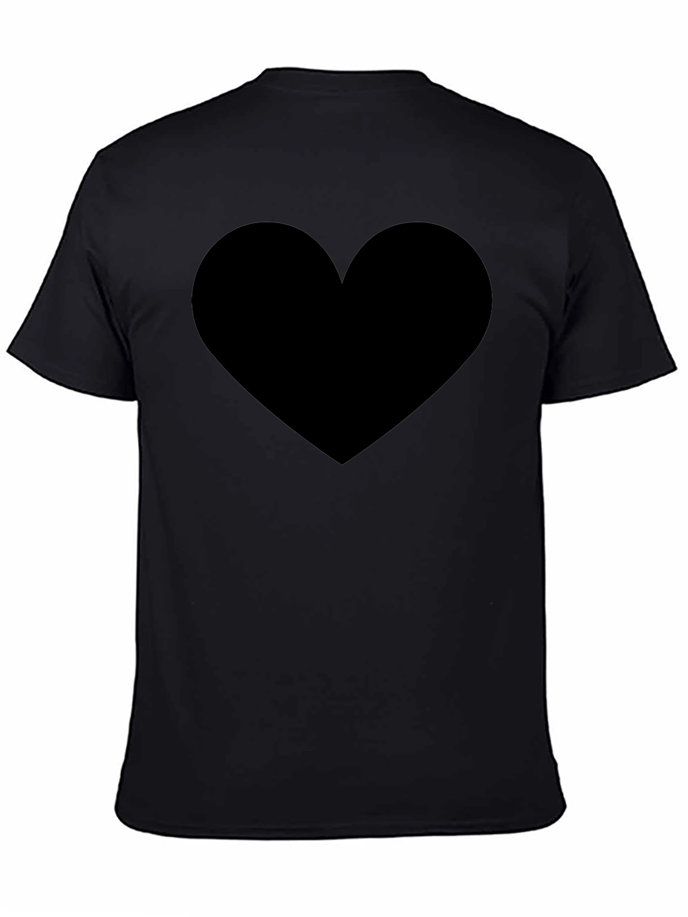 Black Black Heart Graphic T-Shirt view 4