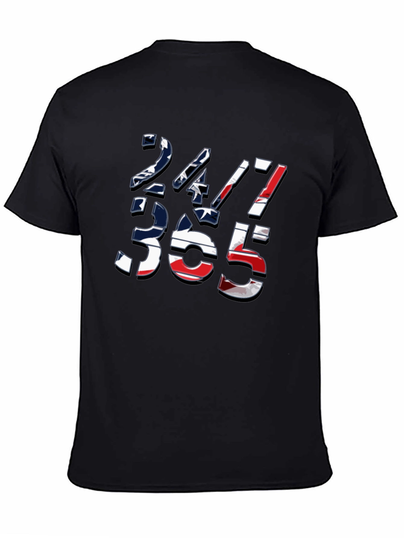 Black 24/7 365 Graphic Tee - Stylish Everyday Wear view 4