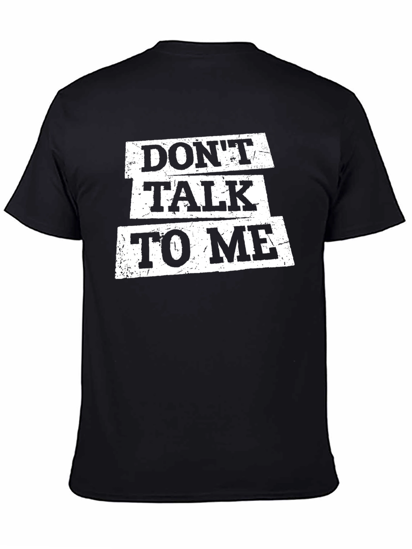 Black Don't Talk To Me Graphic Tee - Black view 4