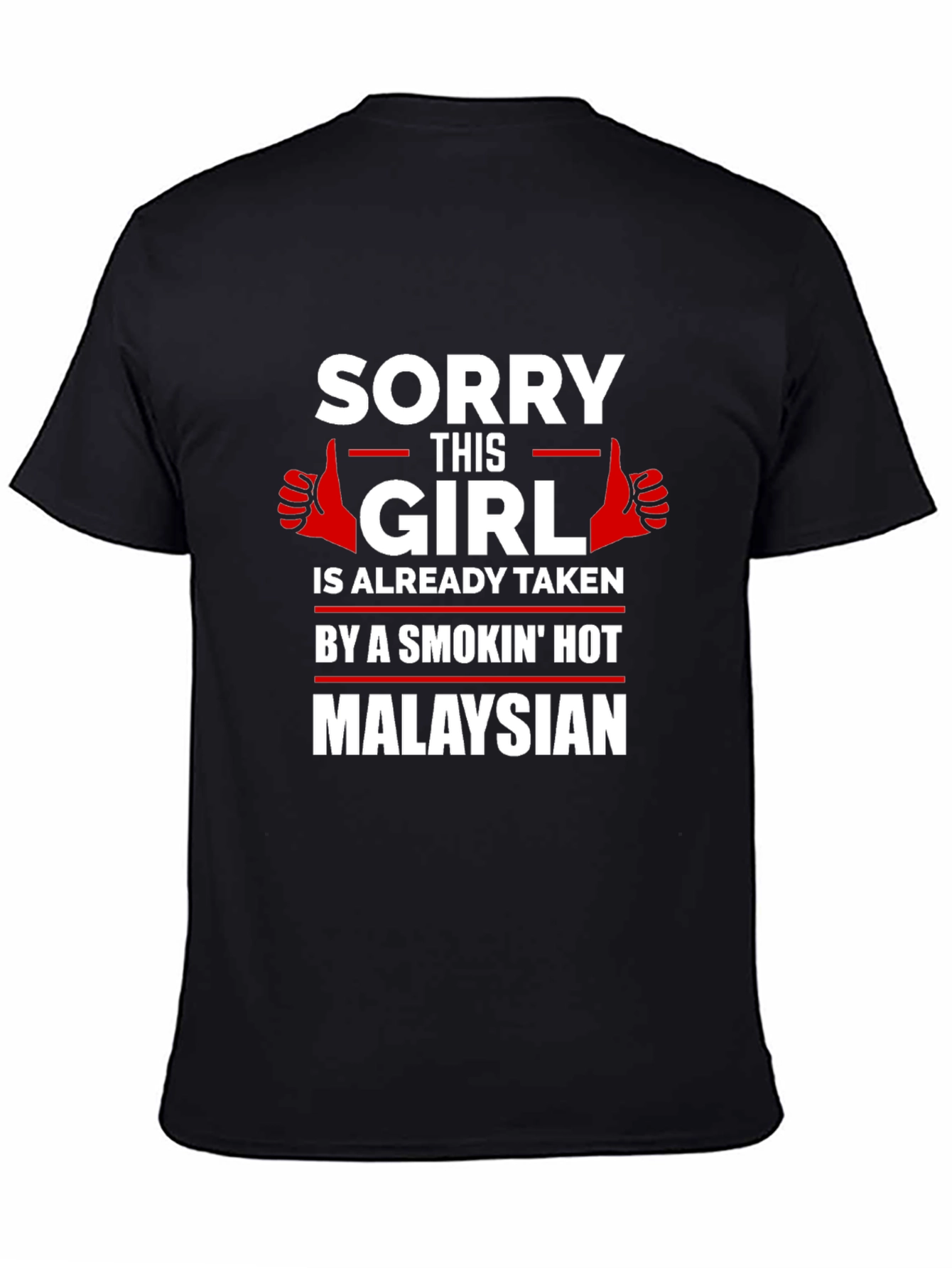 Black Taken by a Smokin' Hot Malaysian Graphic Tee view 4