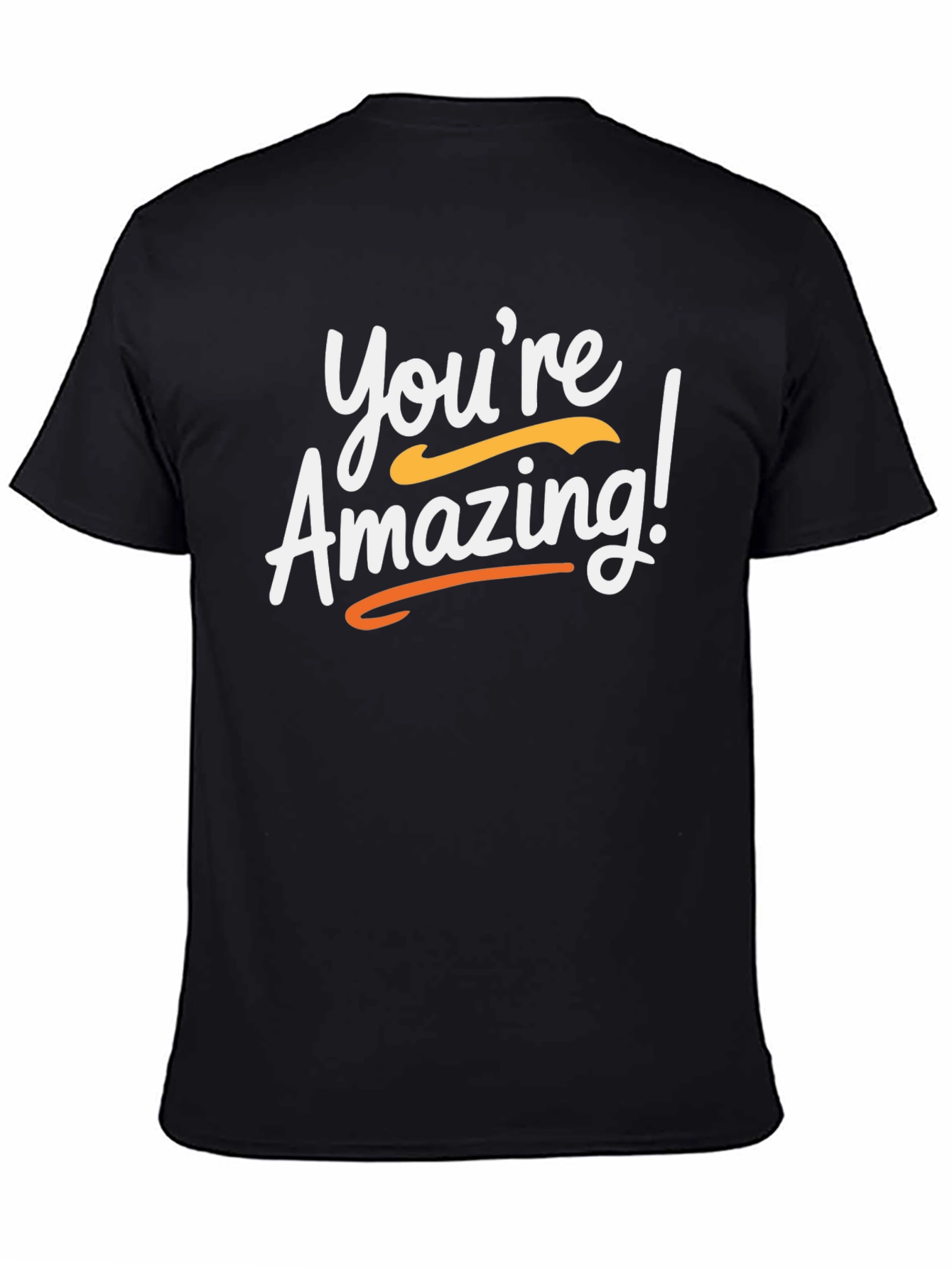Black You're Amazing! Graphic Tee - Black view 4