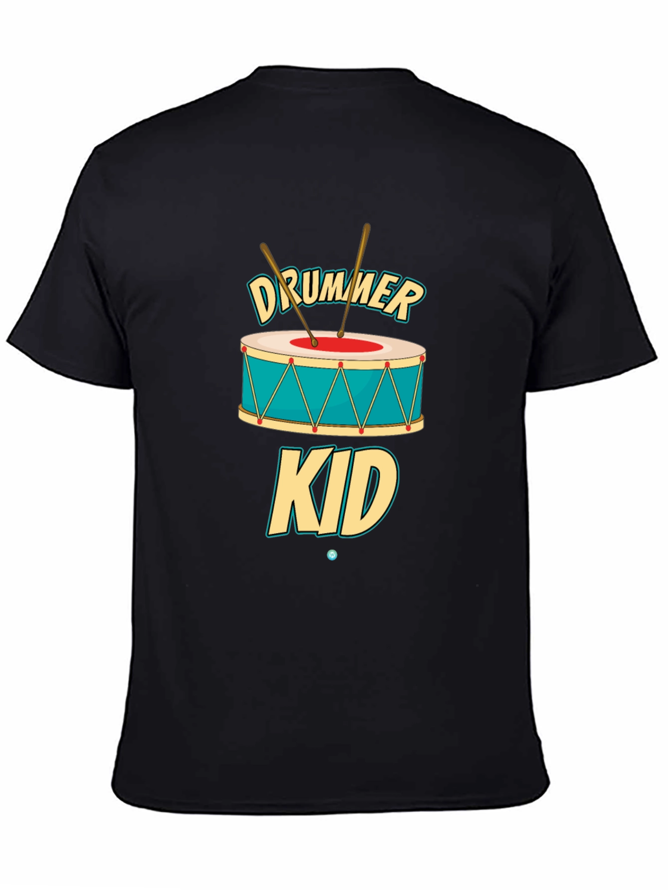 Black Drummer Kid Graphic T-Shirt - Music Lover Tee view 4