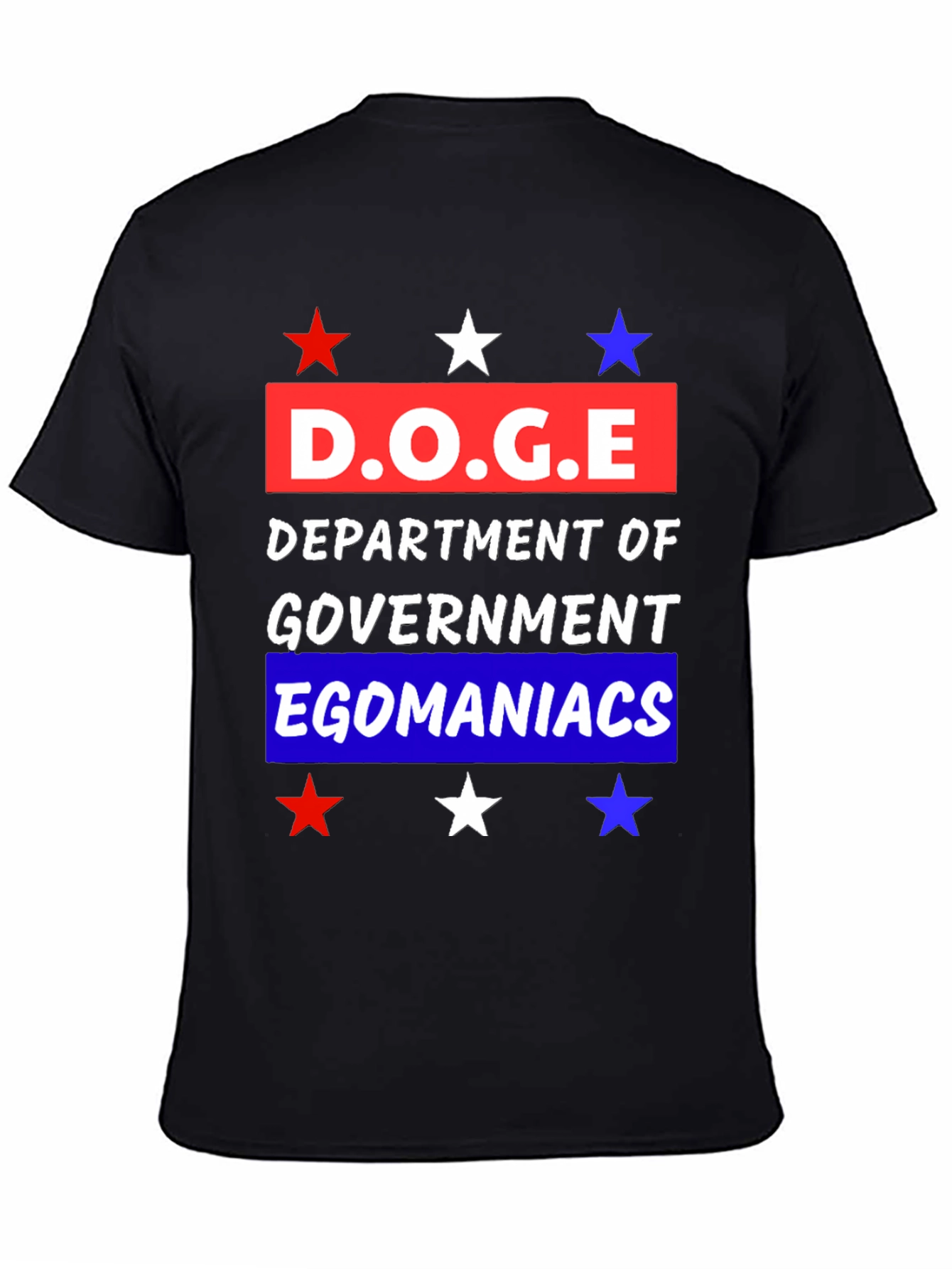 Black D.O.G.E Department Graphic Tee view 4