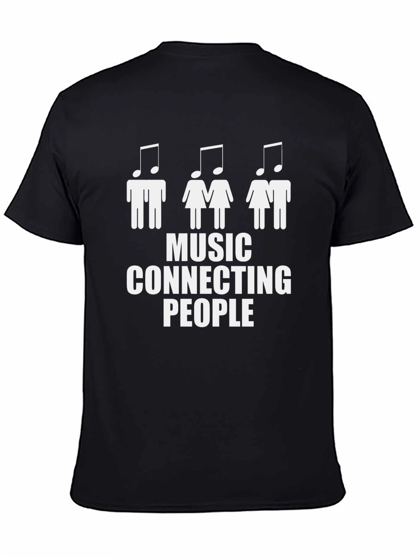 Black Music Connecting People Graphic T-Shirt view 4