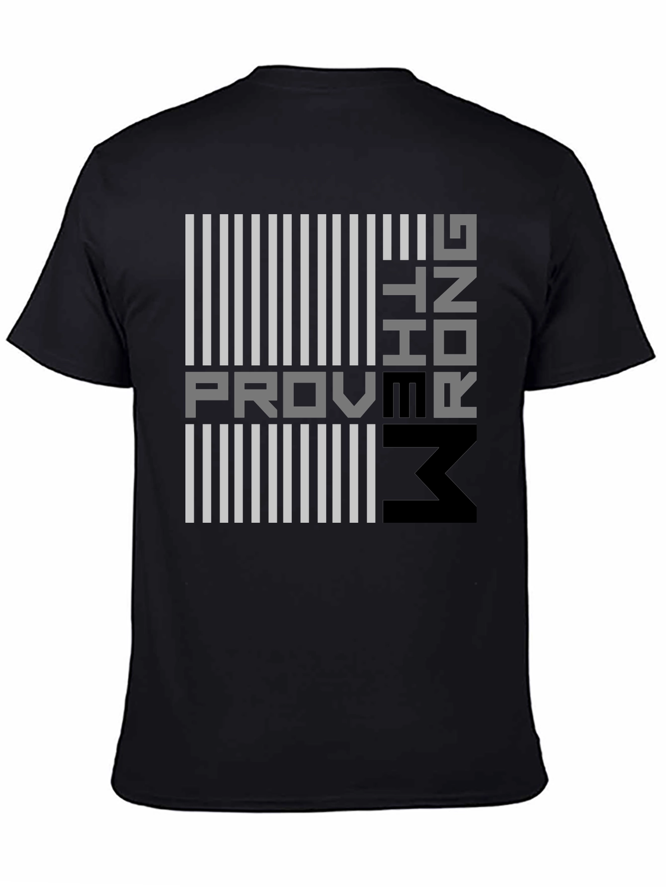 Black Proving Them Wrong Graphic T-Shirt - Modern Design view 4