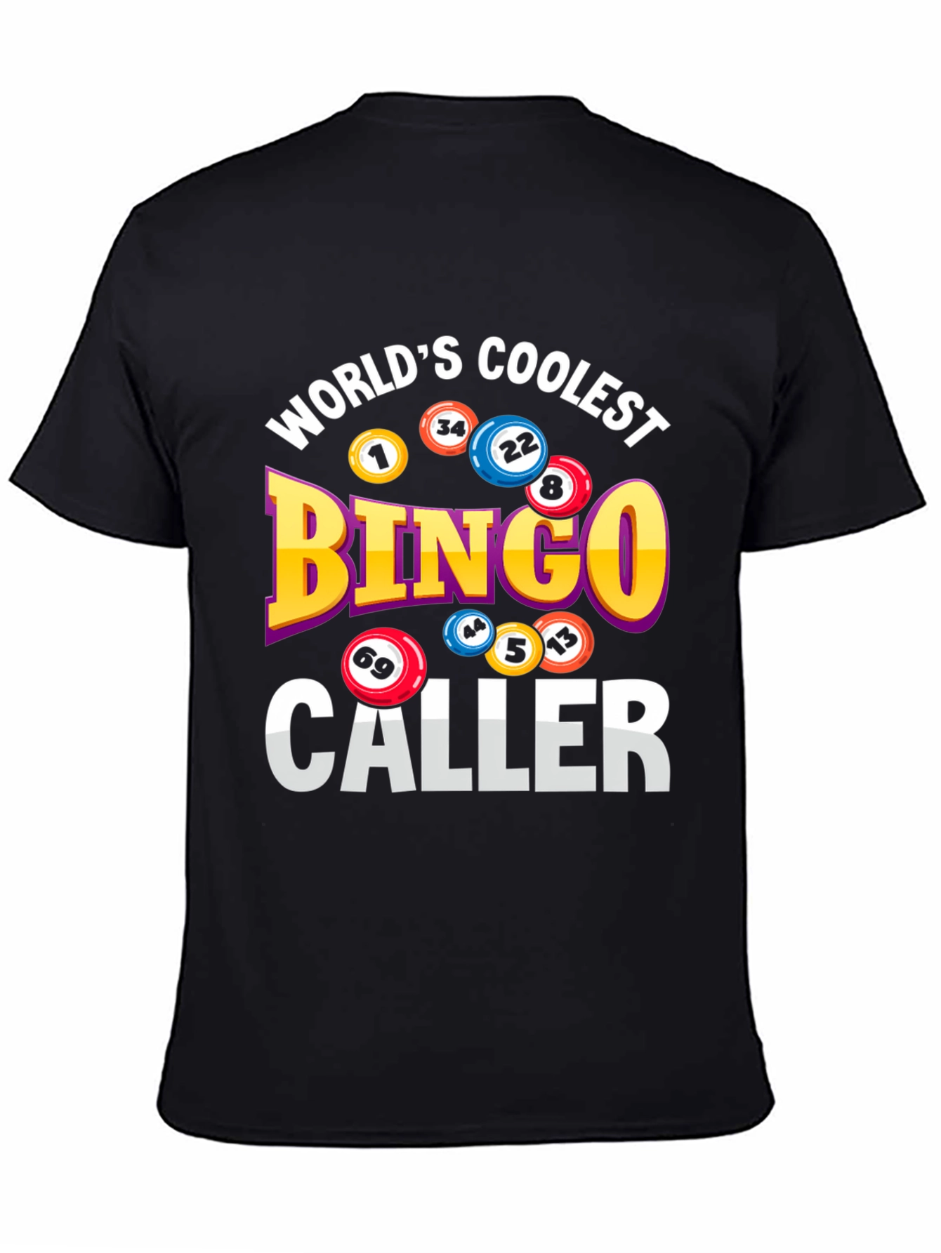 Black World's Coolest Bingo Caller Graphic Tee view 4
