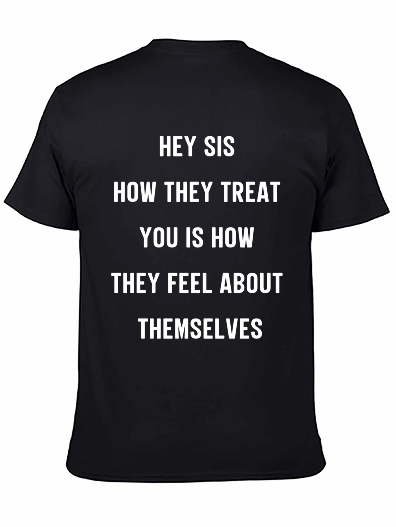 Black Hey Sis Graphic T-Shirt view 4