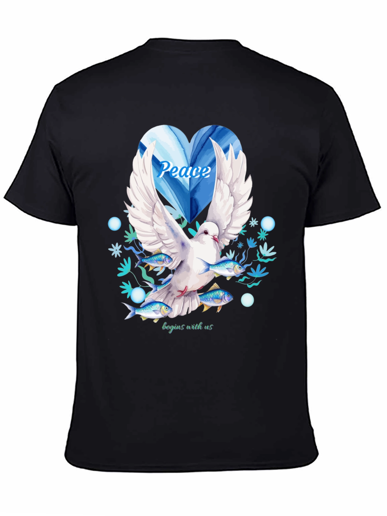 Black Peace Dove Graphic Tee - Begins With Us view 4