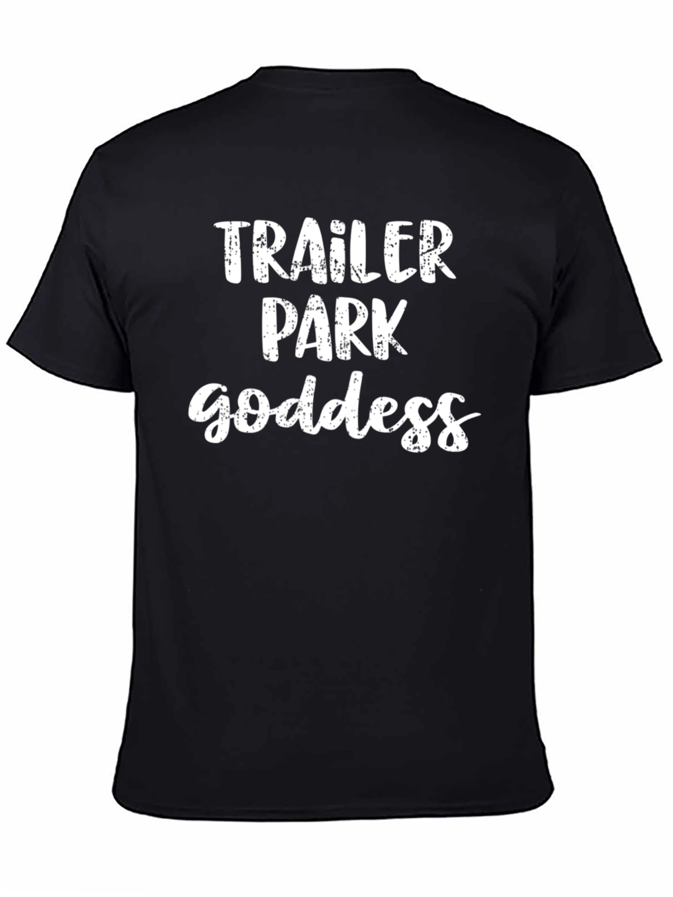 Black Trailer Park Goddess Graphic Tee view 4