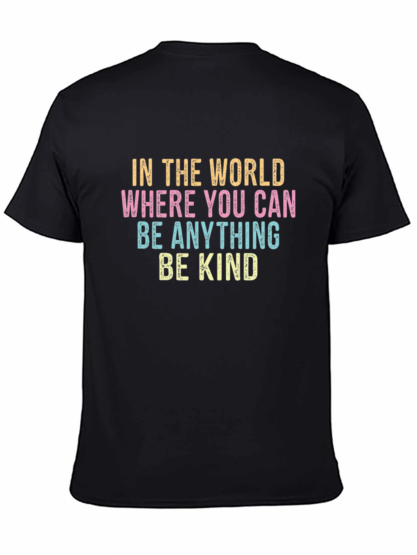 Black Be Kind Graphic T-Shirt - Motivational Tee view 4