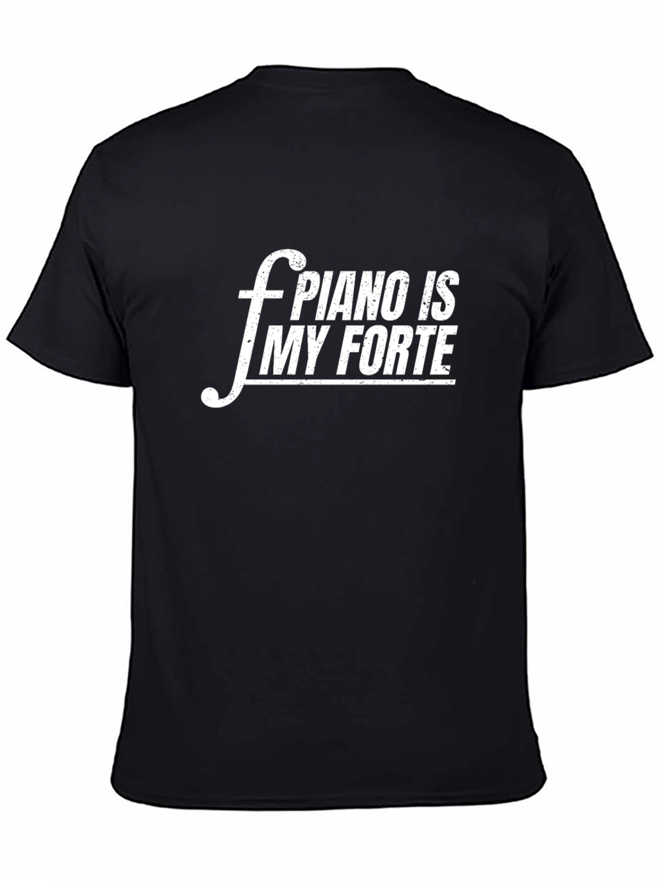 Black Piano Forte T-Shirt view 4