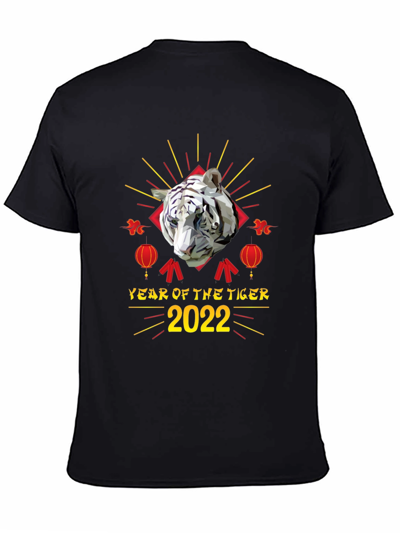 Black Year of the Tiger 2022 Graphic Tee view 4