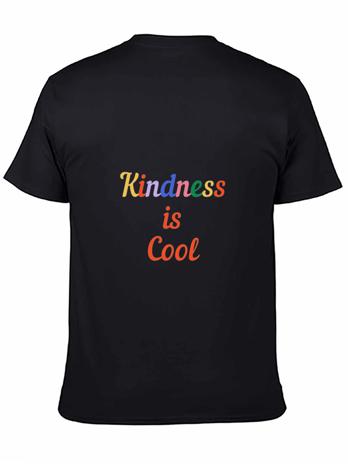 Black Kindness is Cool Black T-Shirt view 4