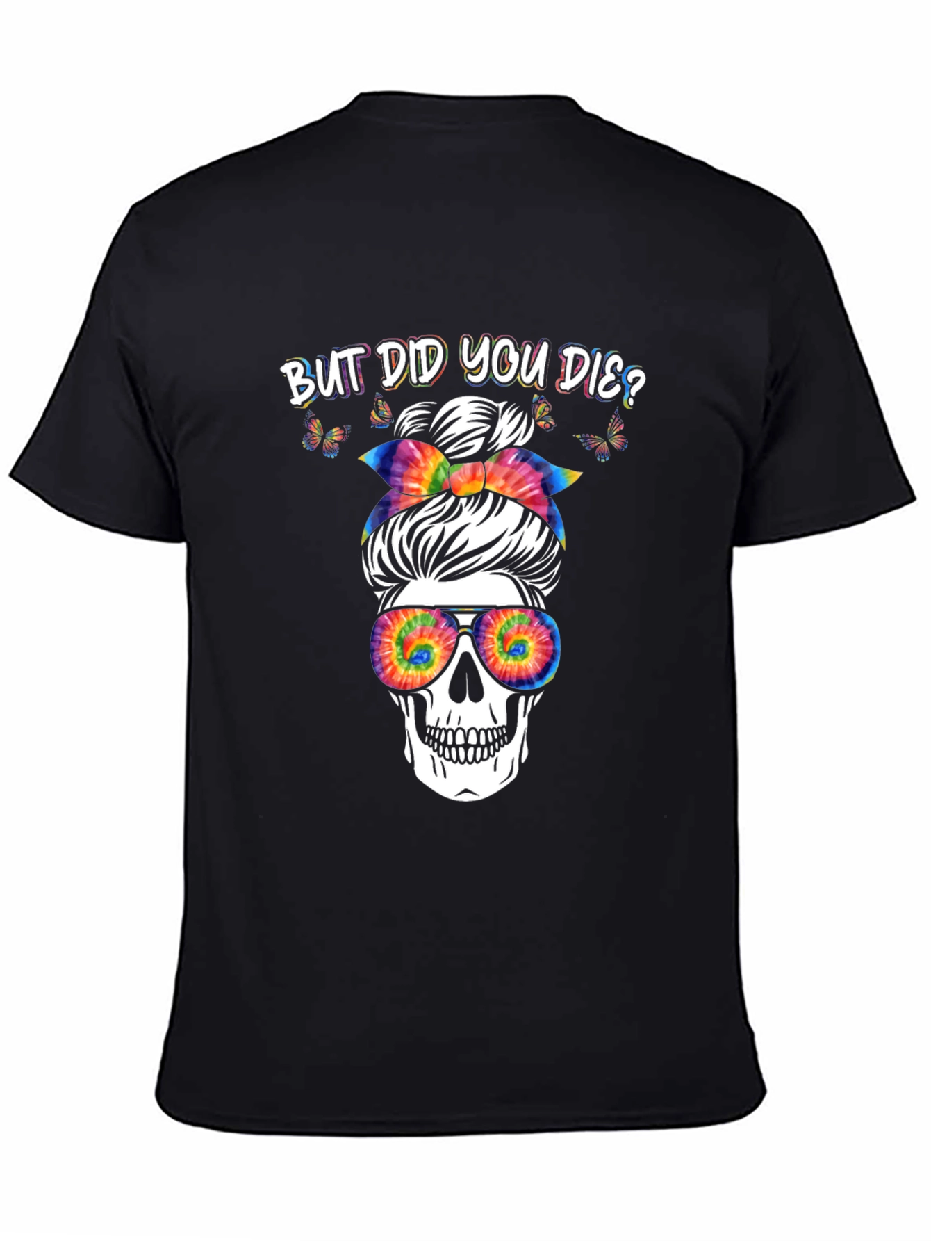 Black But Did You Die? Skull Graphic Tee view 4
