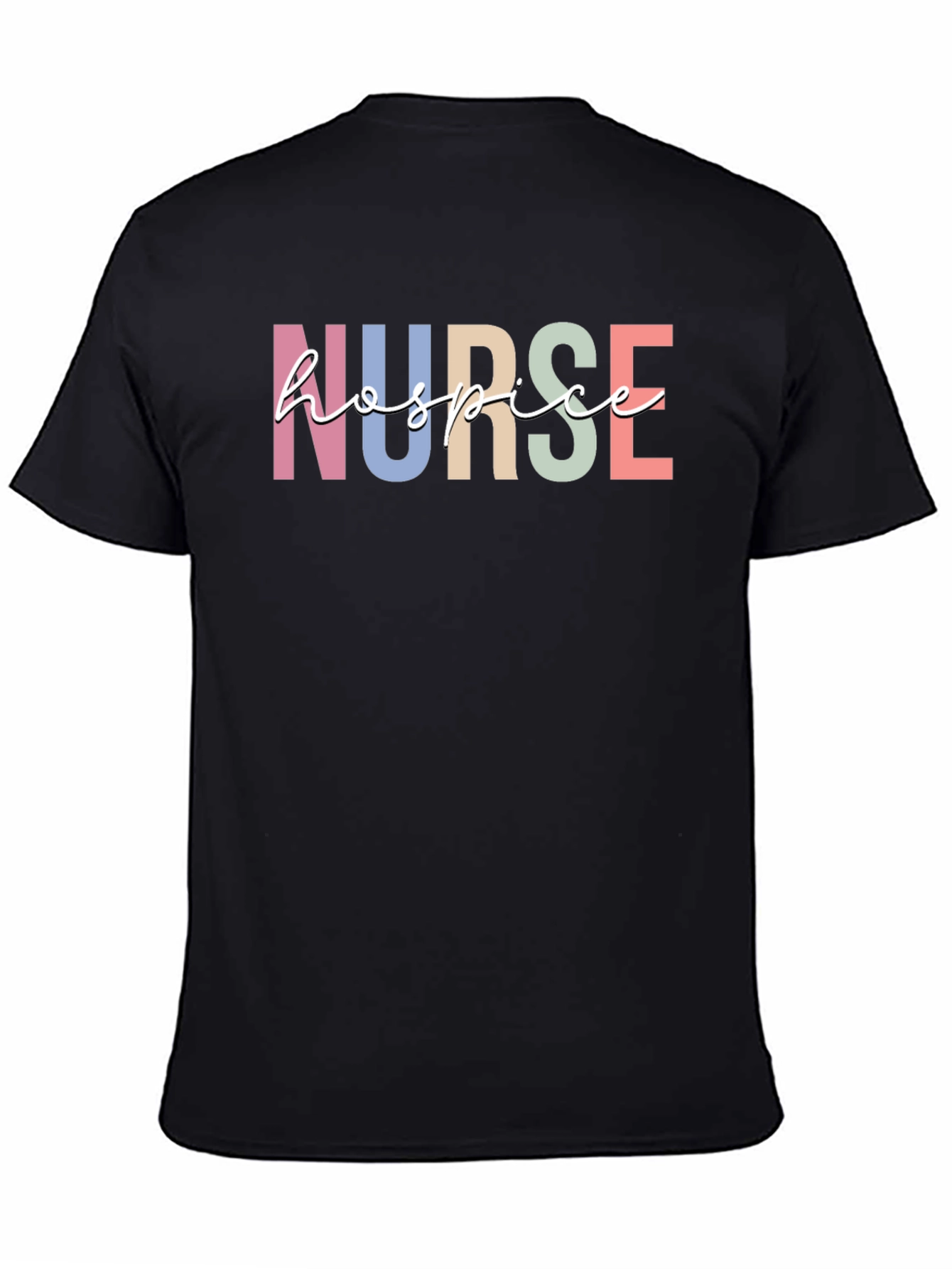 Hospice Nurse T-Shirt Colorful Design - 4