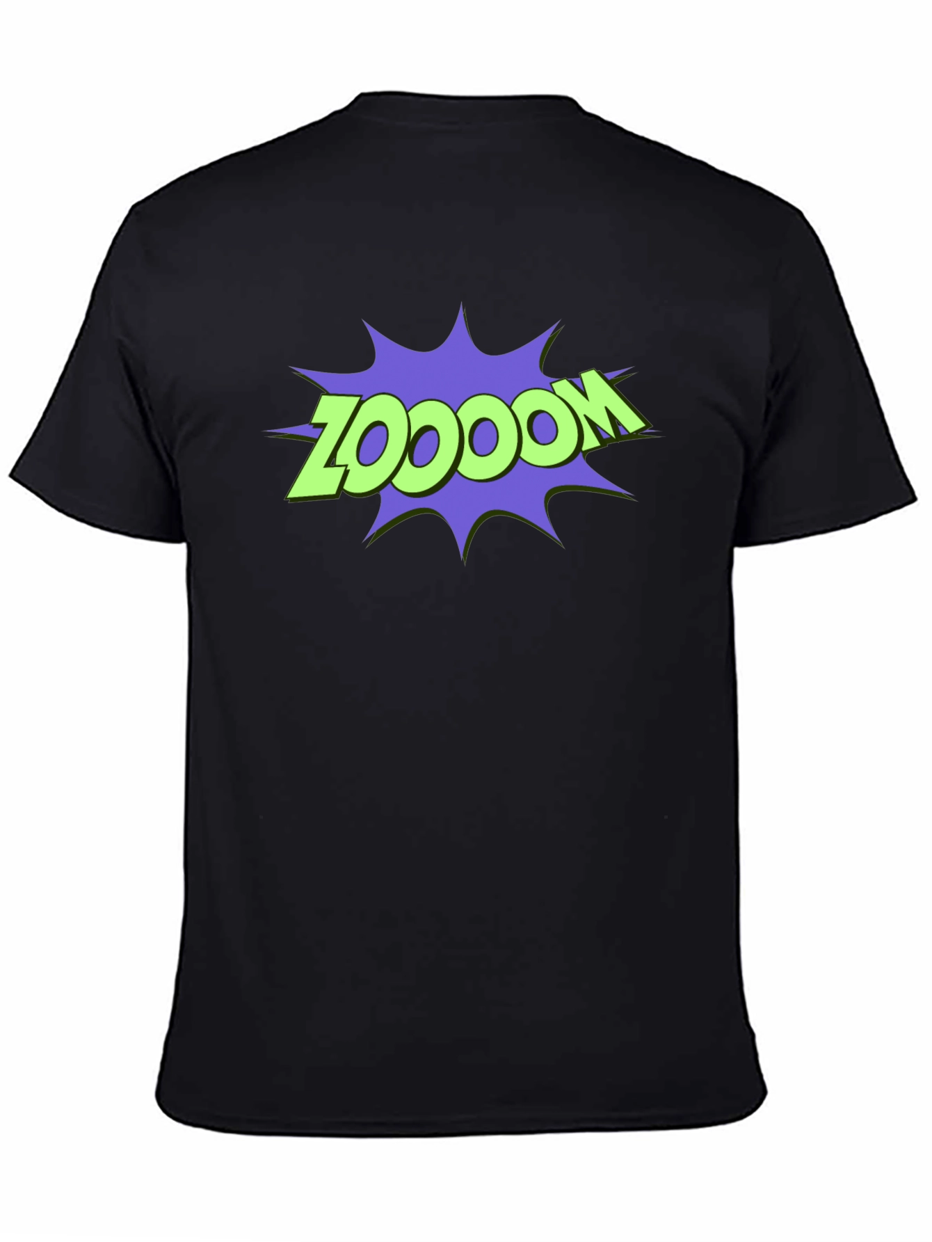 Black Zoodooom T-Shirt - Men's Graphic Tee view 4
