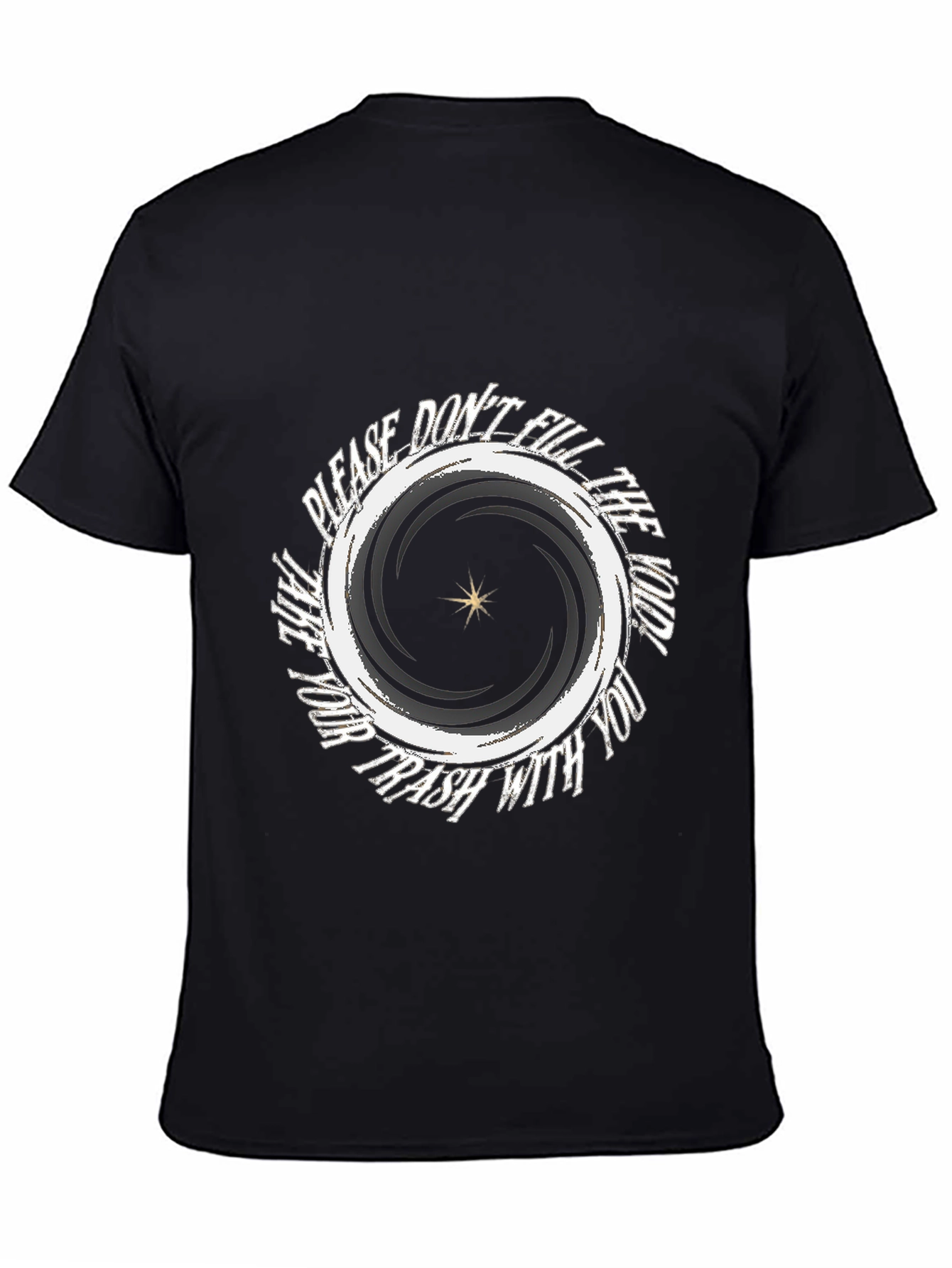 Black Void Graphic Tee - Fill The Void Design view 4