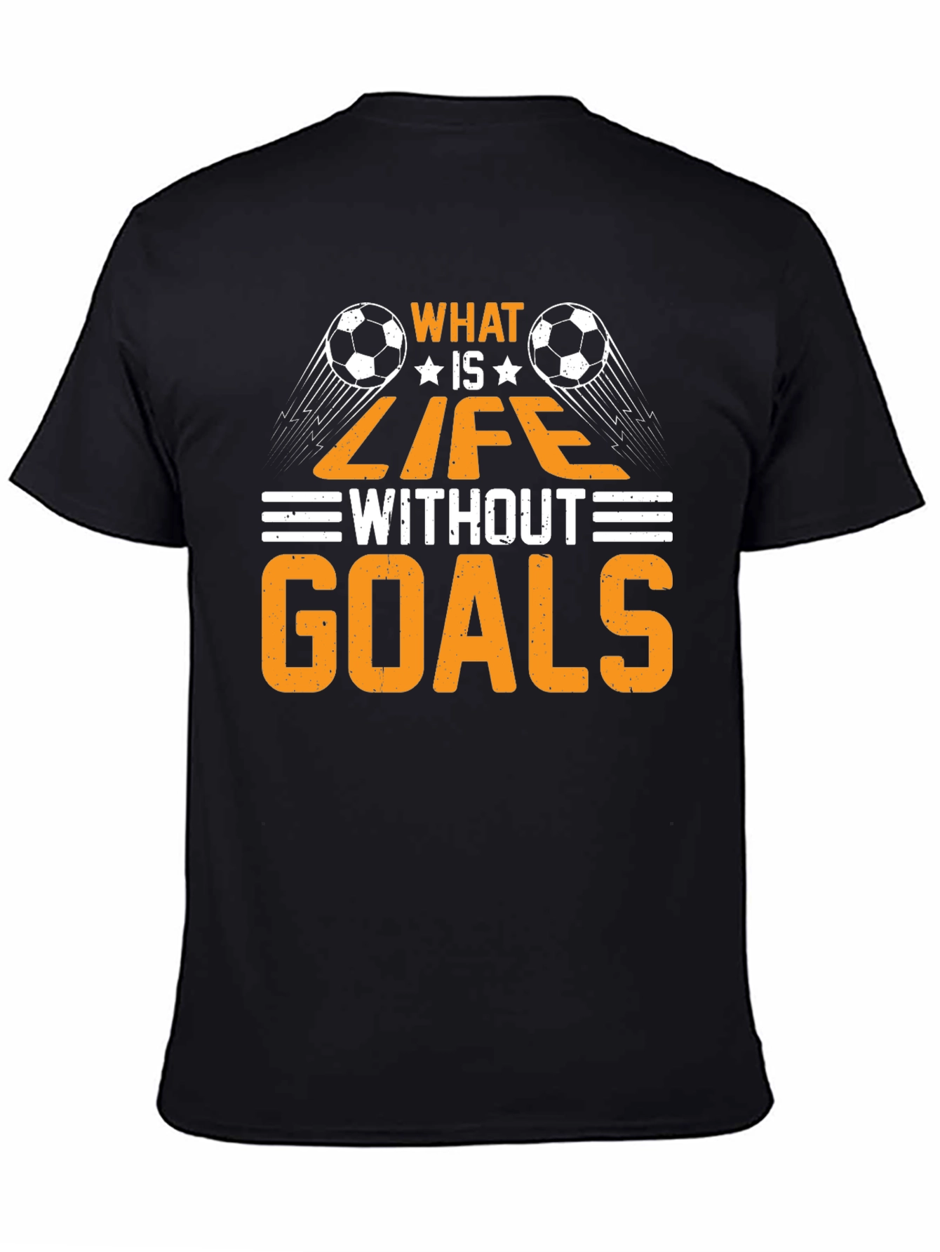 Black Soccer Life T-Shirt view 4