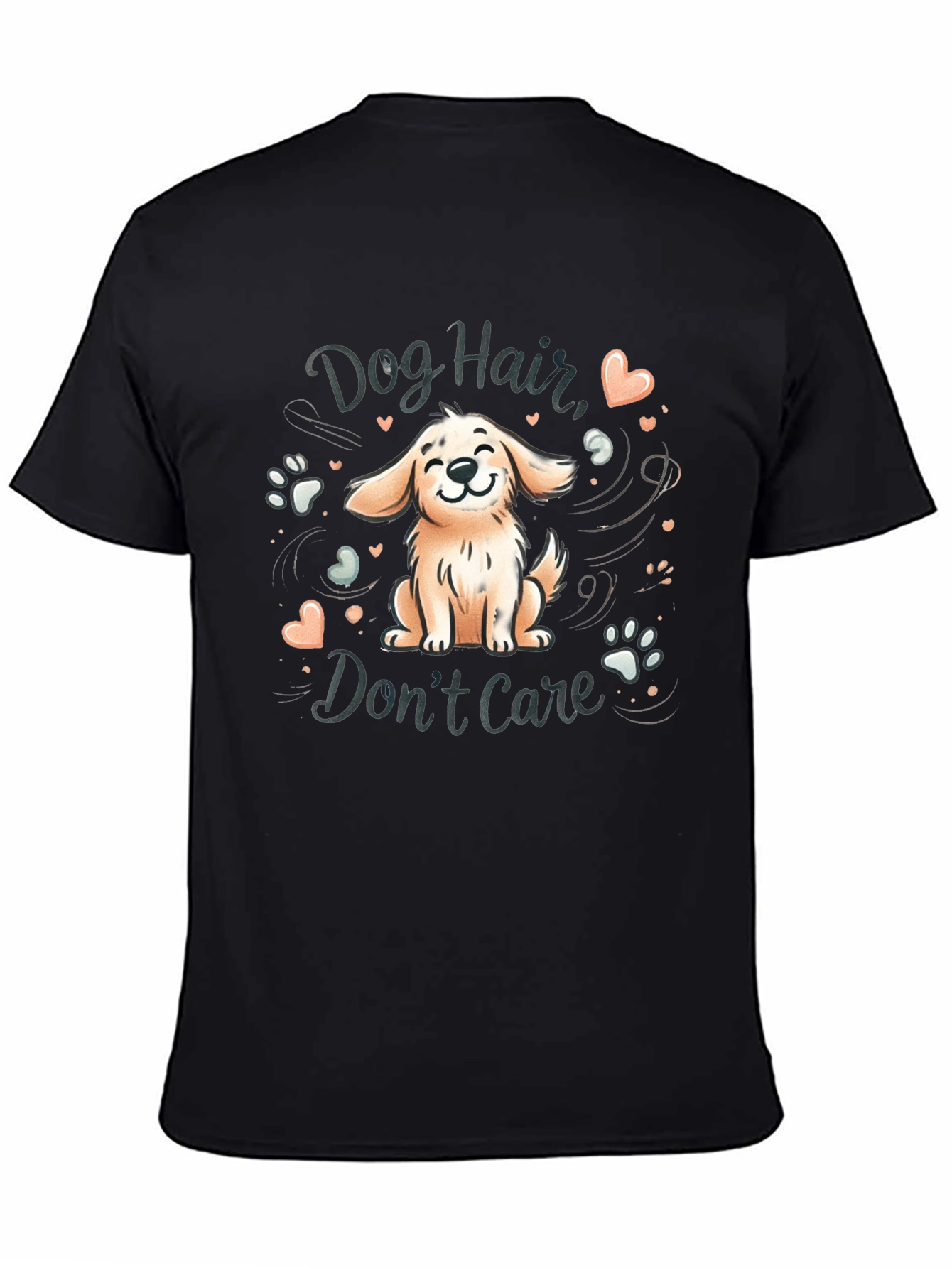 Black Dog Hair, Don't Care Graphic Tee view 4