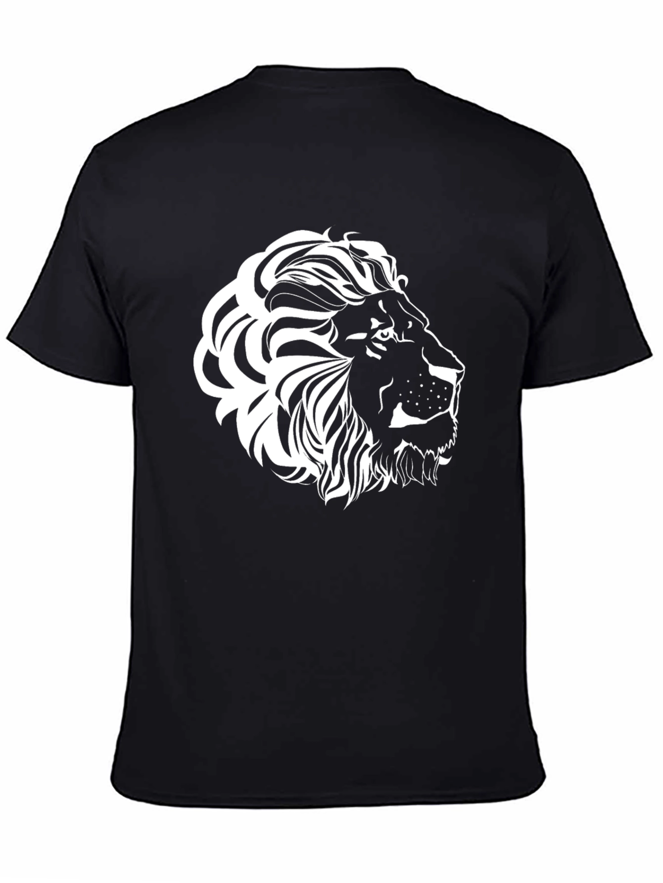 Black Black Lion Graphic Tee - Bold Style view 4