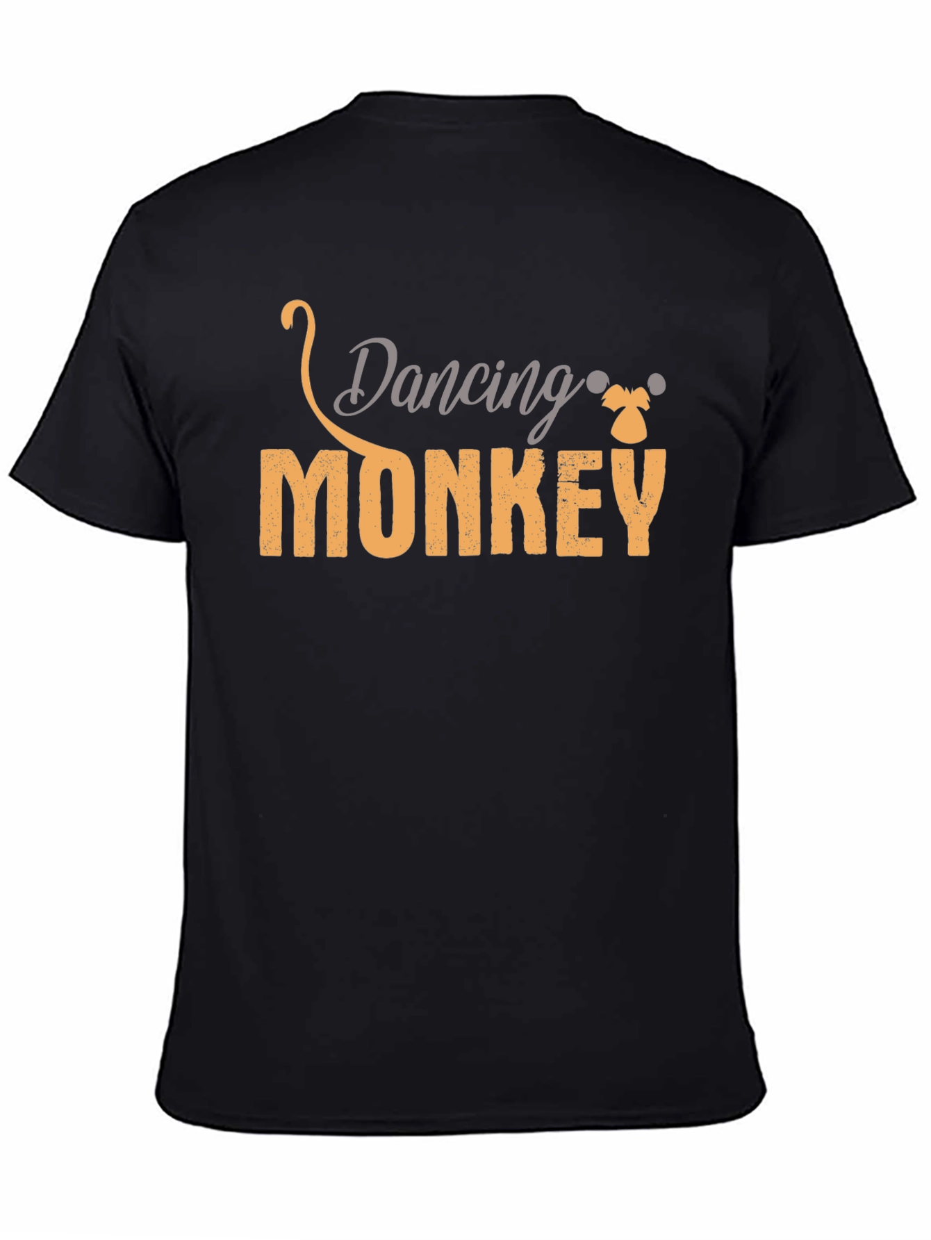 Black Dancing Monkey Black T-Shirt view 4
