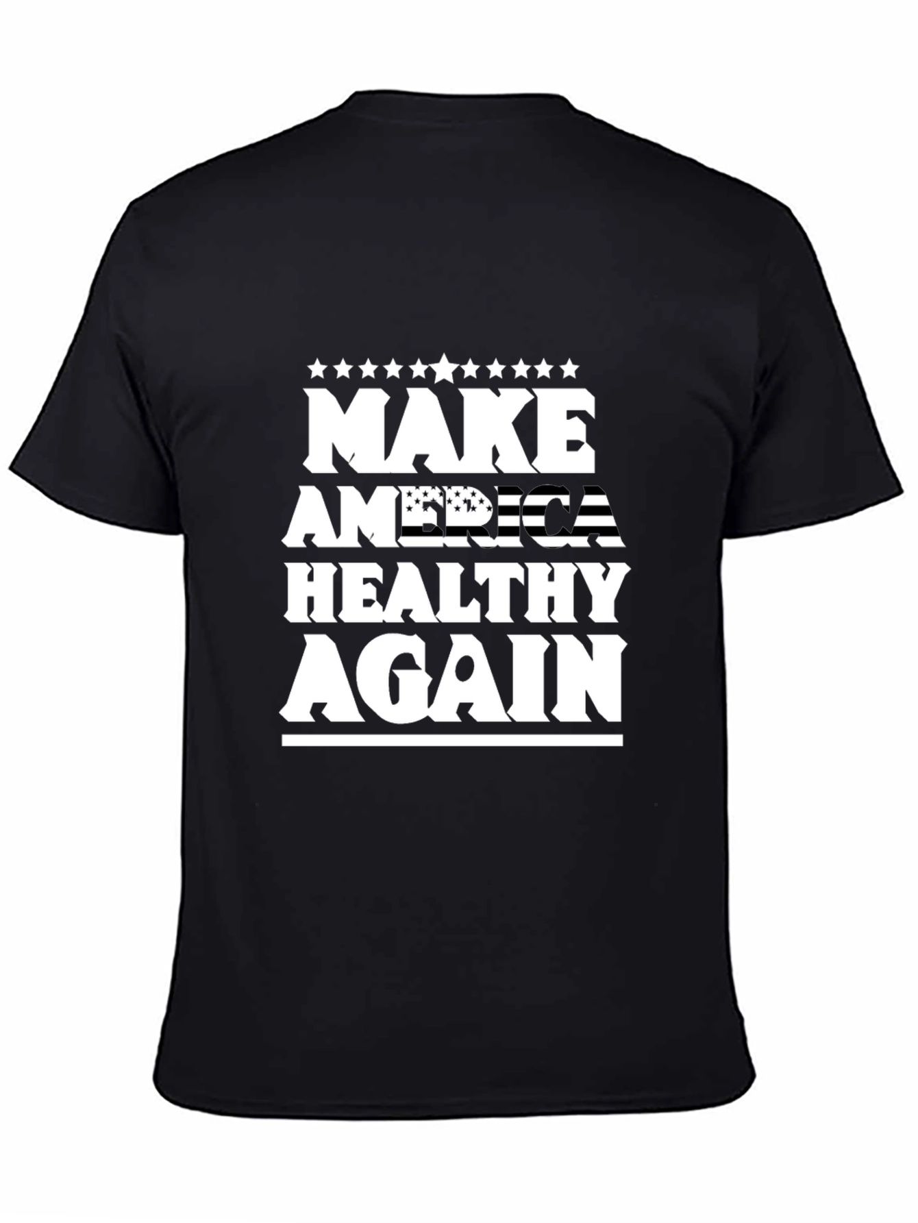 Black Make America Healthy Again Graphic Tee view 4