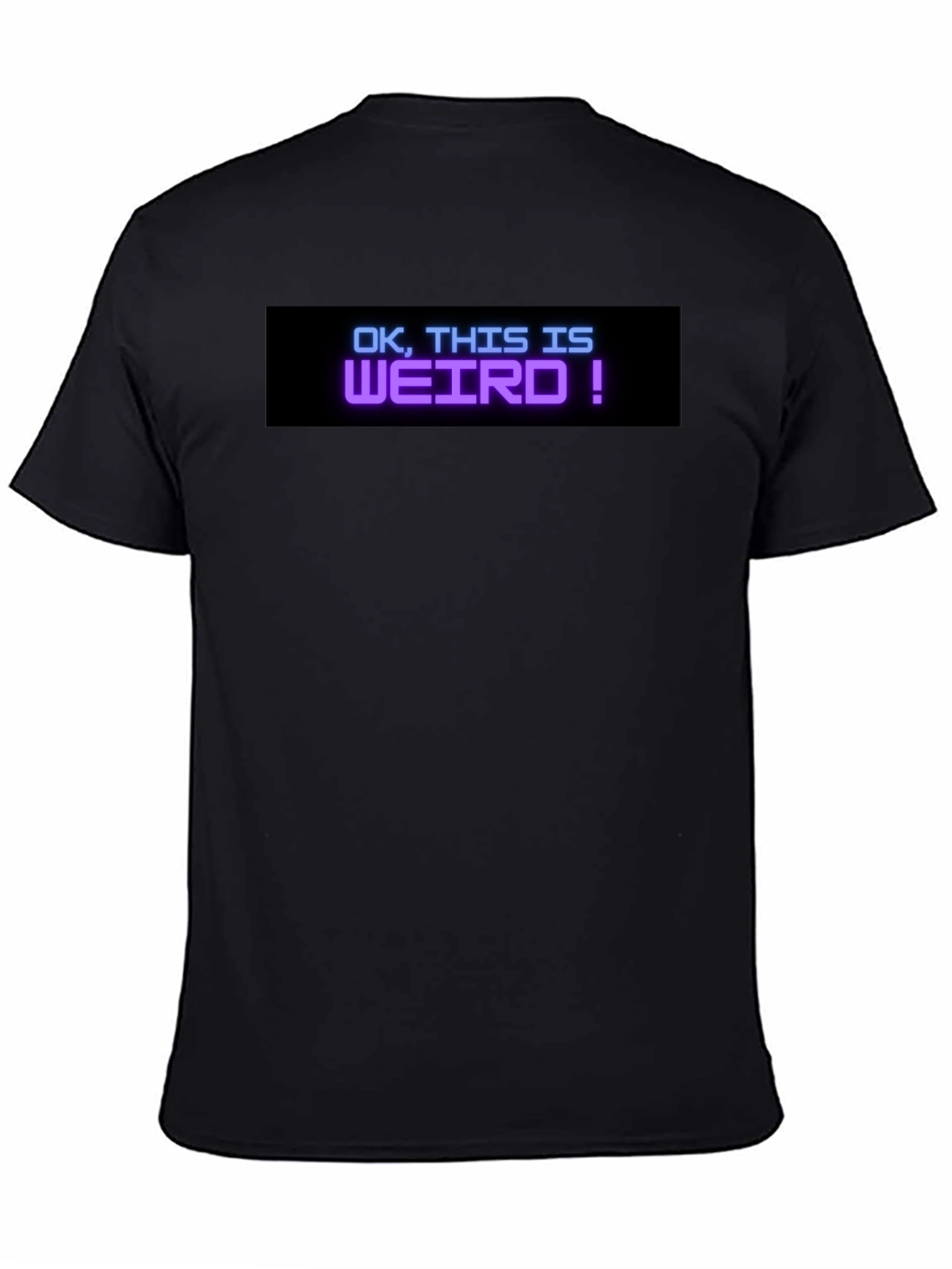 Black OK, This Is Weird! Graphic Tee - Black view 4