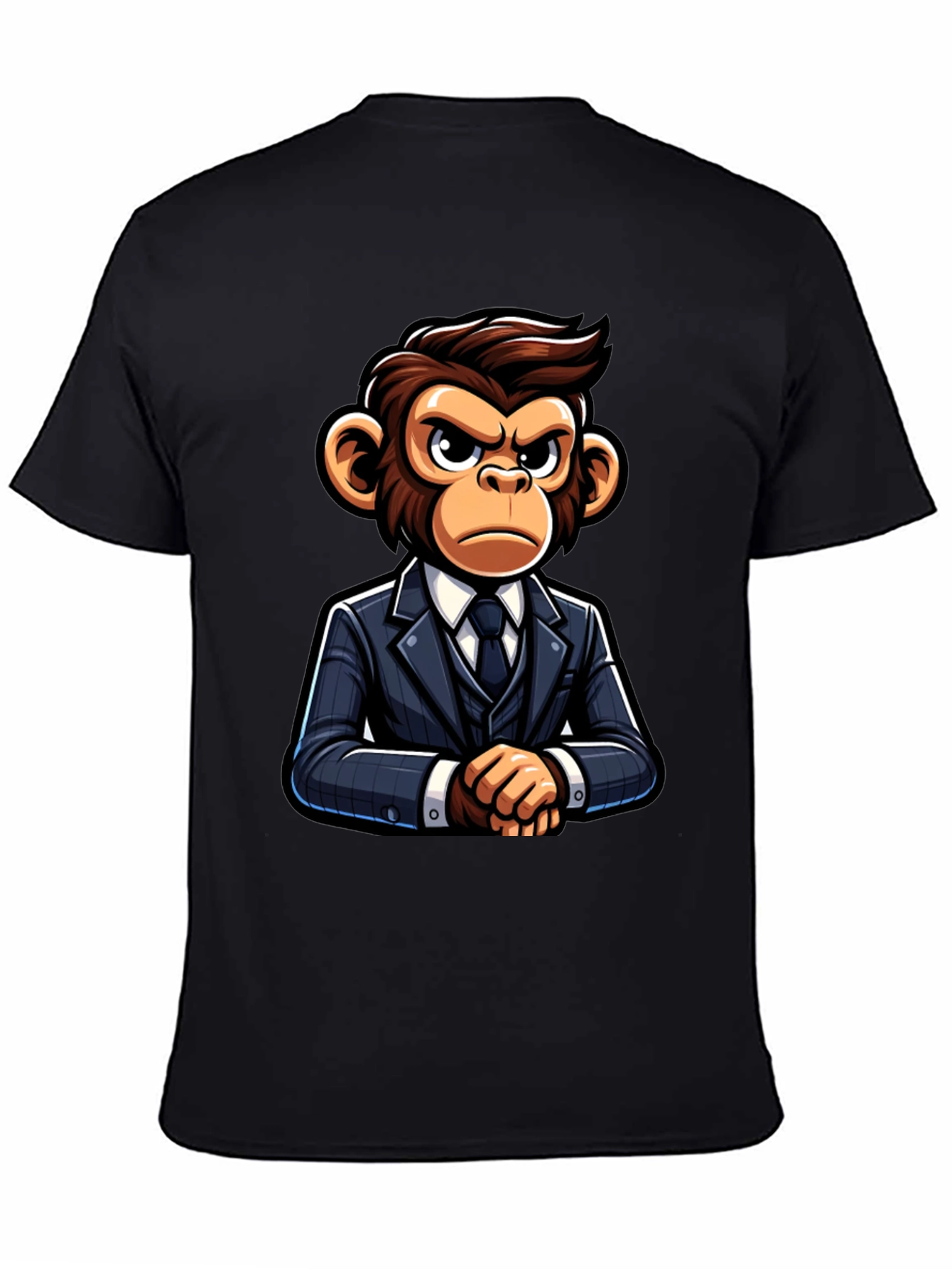 Black Monkey Business T-Shirt - Serious Ape Style view 4