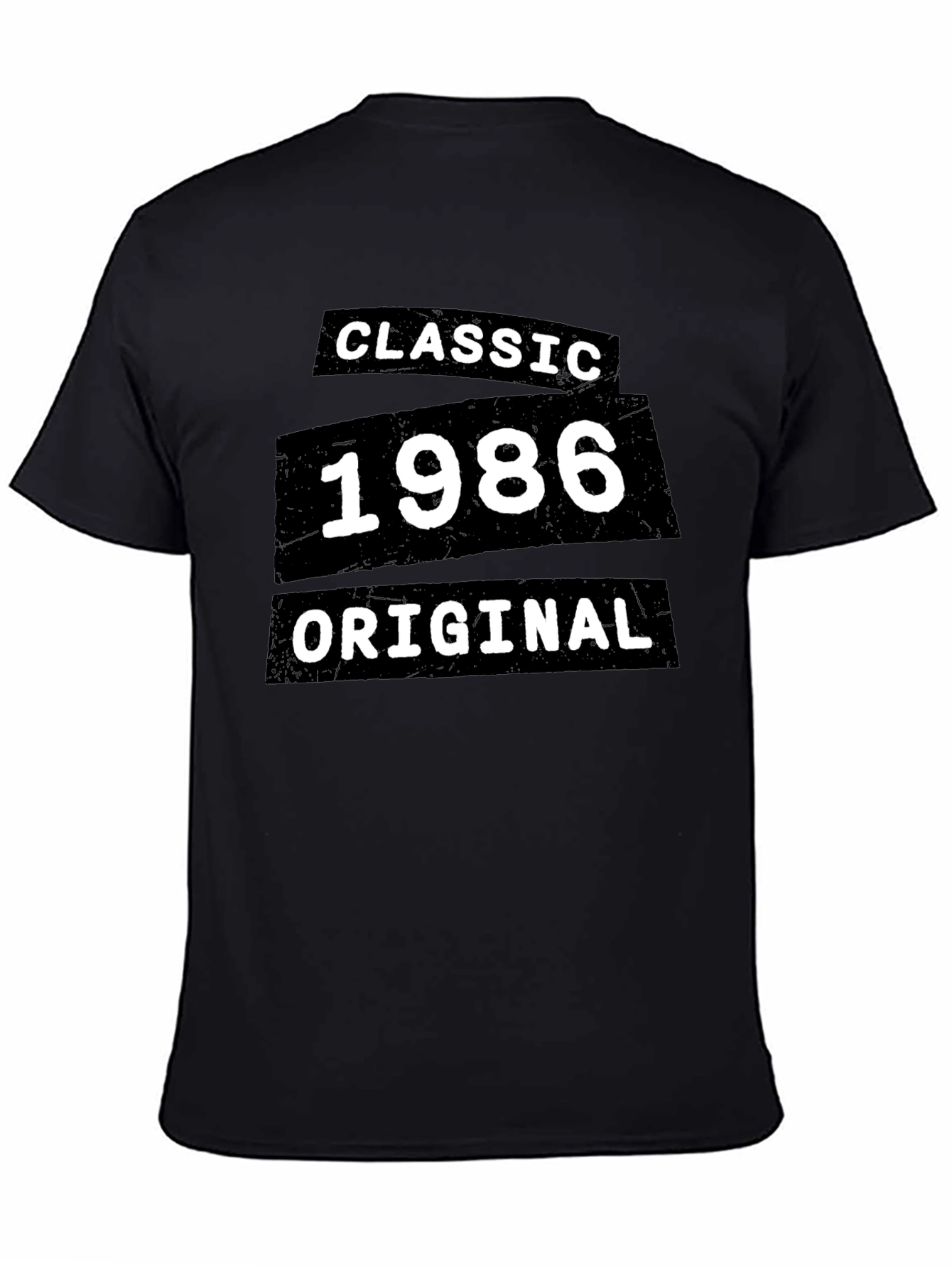 Black Classic 1986 Original Black T-Shirt view 4