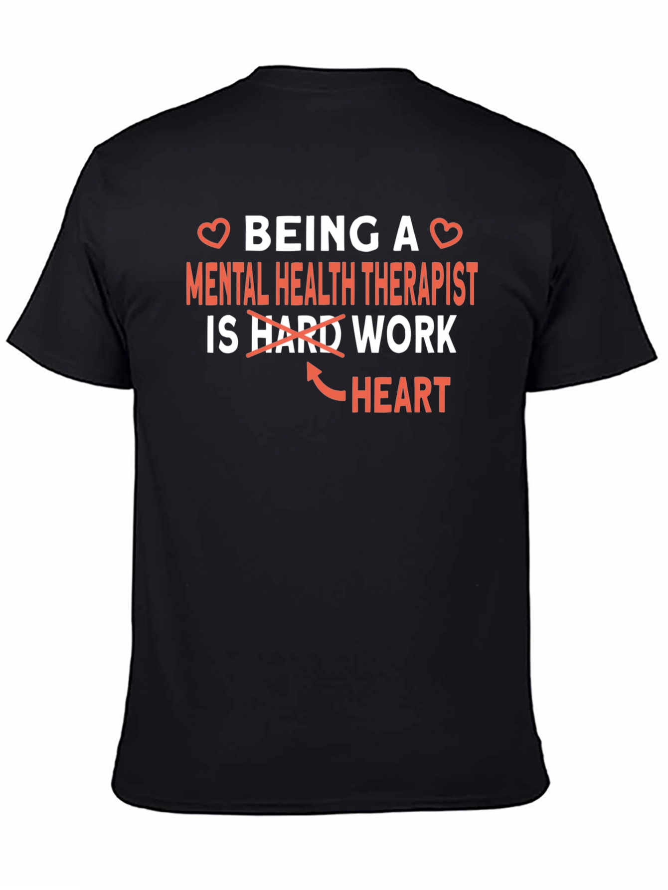 Black Mental Health Therapist T-Shirt view 4