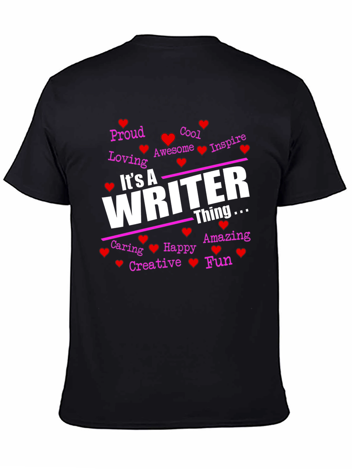 Black It's A Writer Thing T-Shirt view 4