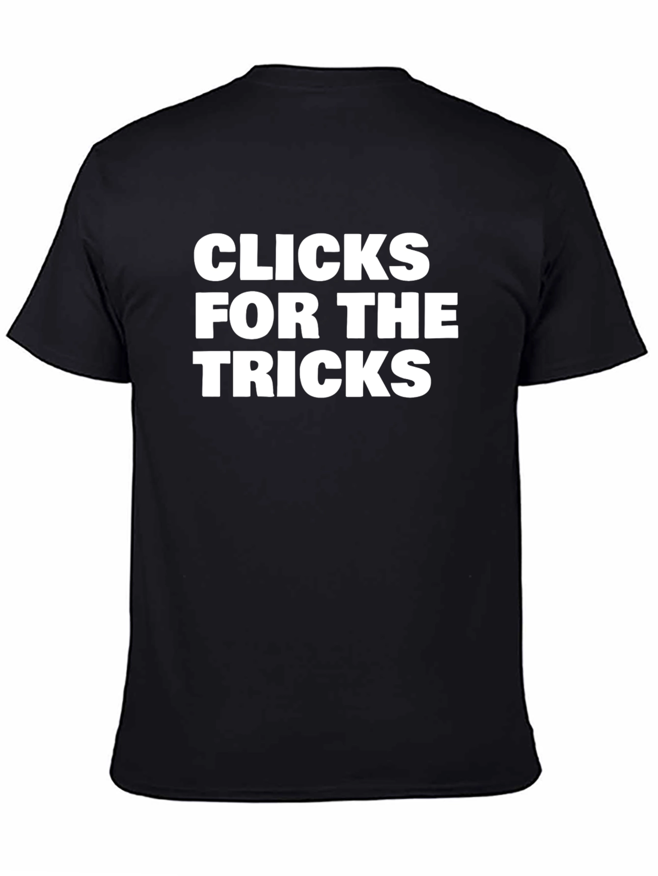 Black Clicks For The Tricks Graphic Tee view 4