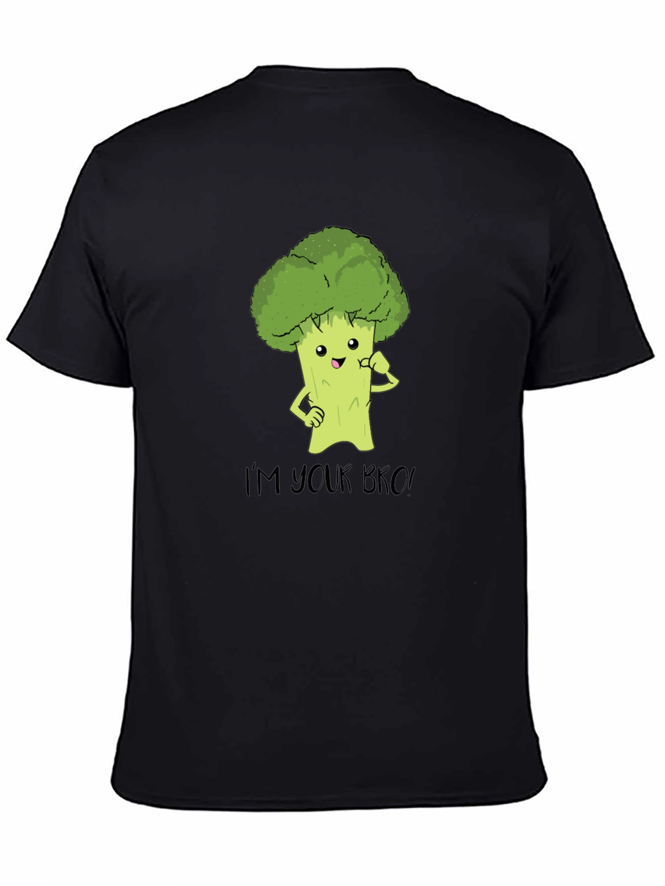 Black I'm Your Bro Broccoli Tee view 4
